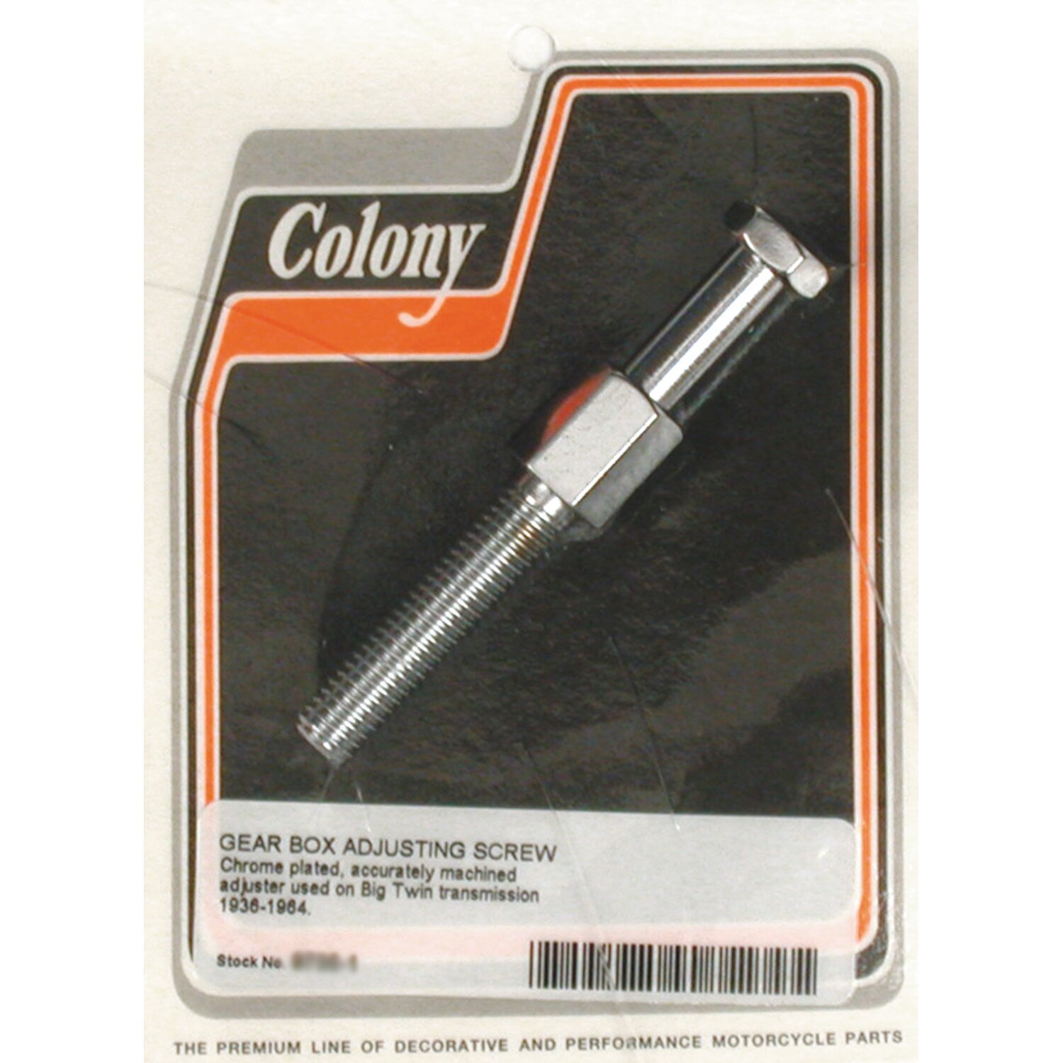 Colony, transmission adjuster bolt, Silver, Chrome