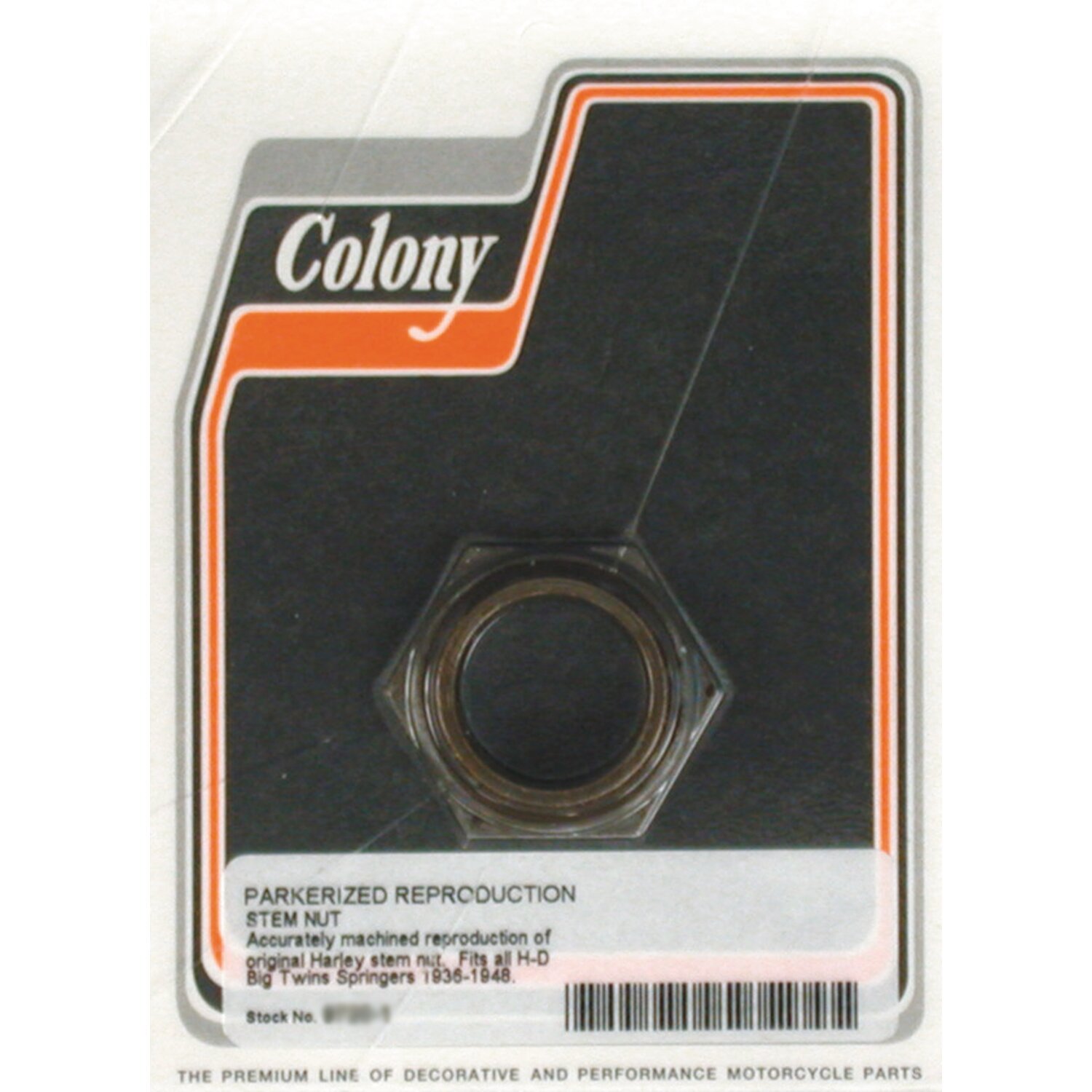 Colony, Springer fork stem nut, Matte