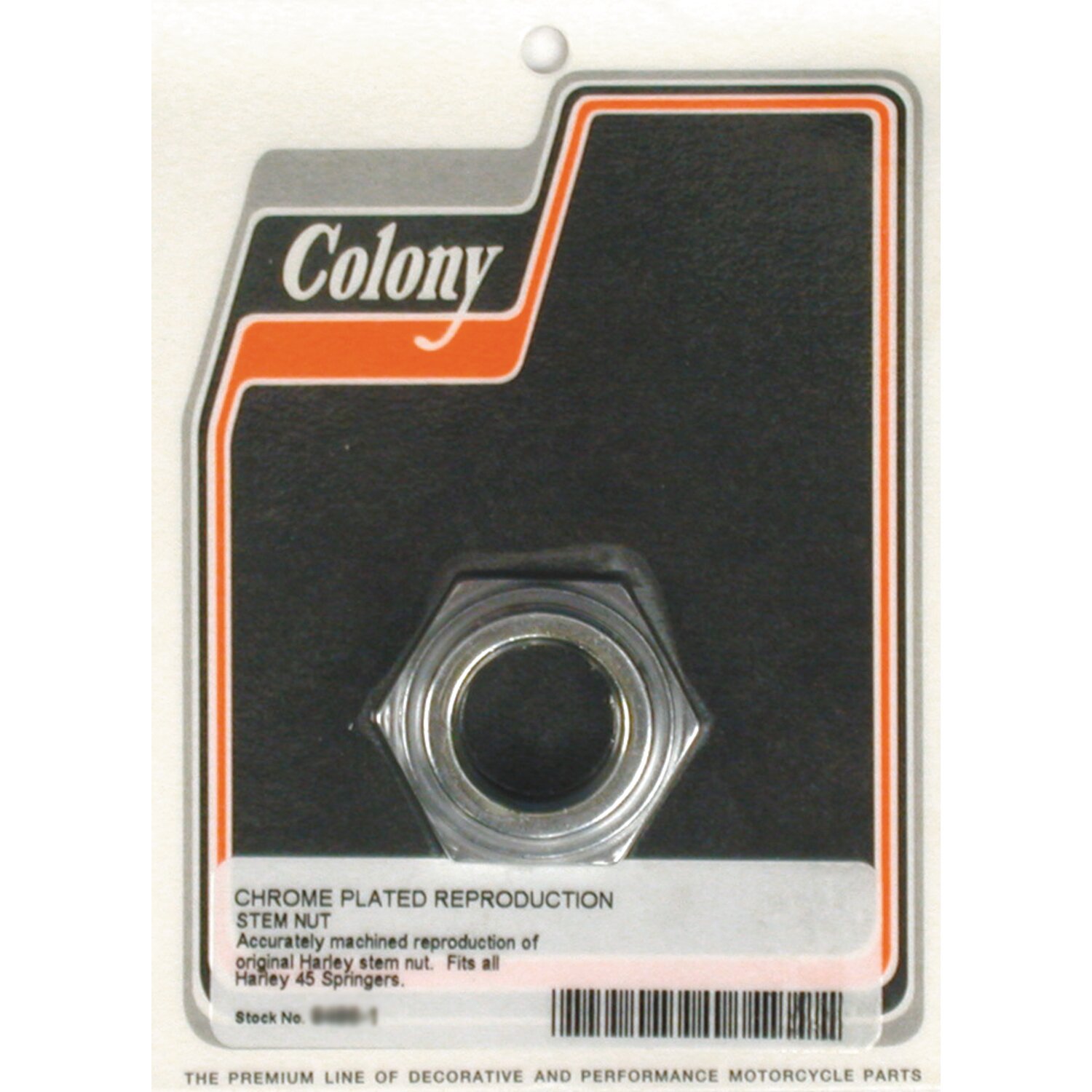 Colony, Springer fork stem nut, Chrome