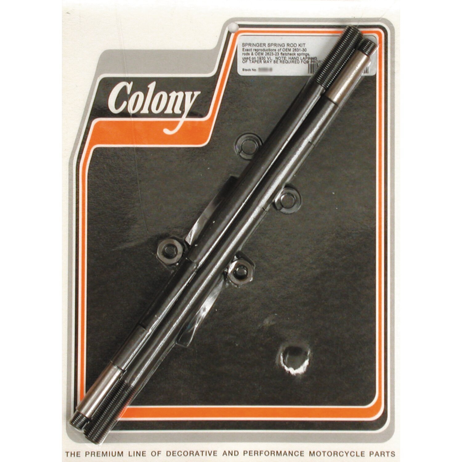 Colony springer spring rod kit, Matte