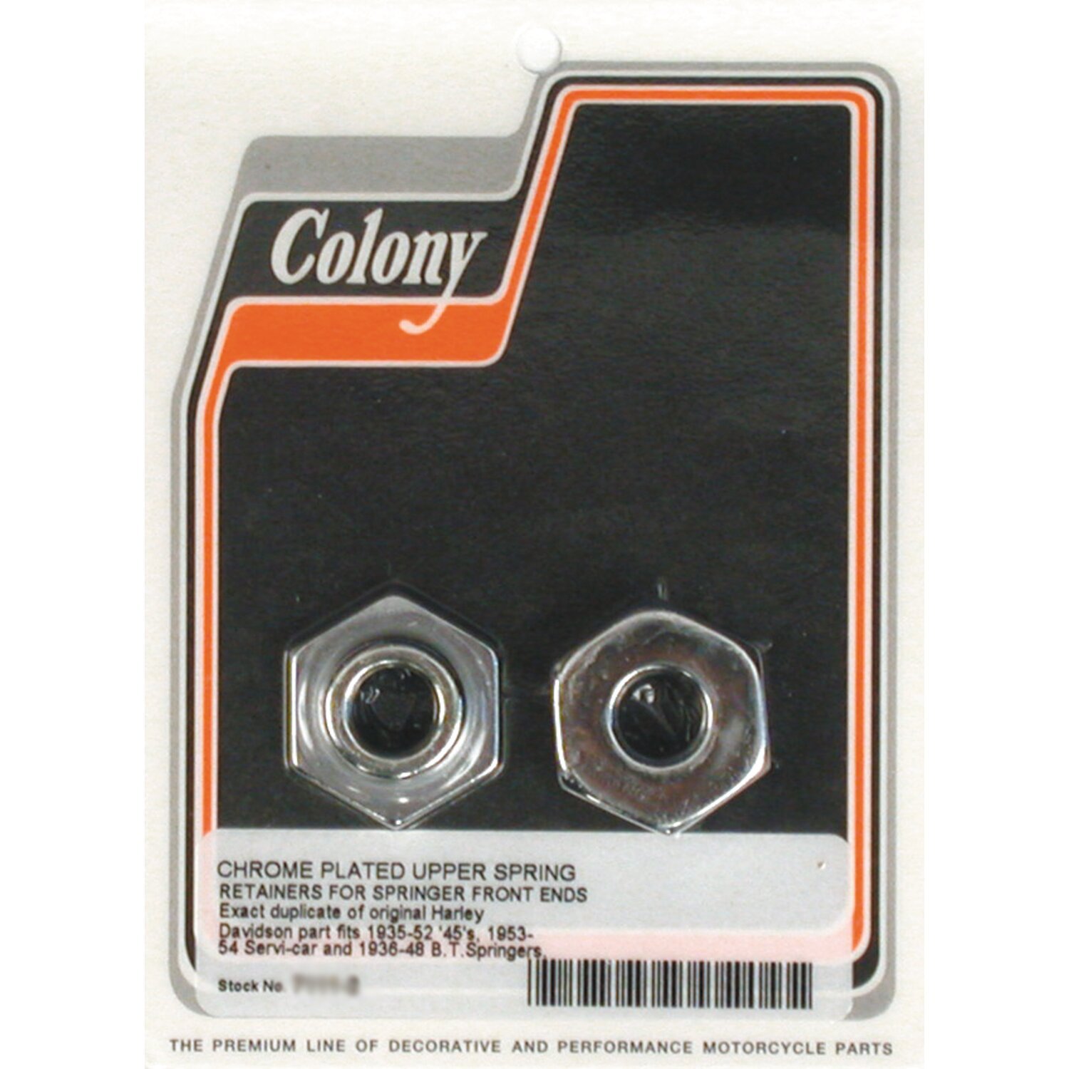 Colony springer retainers, Chrome