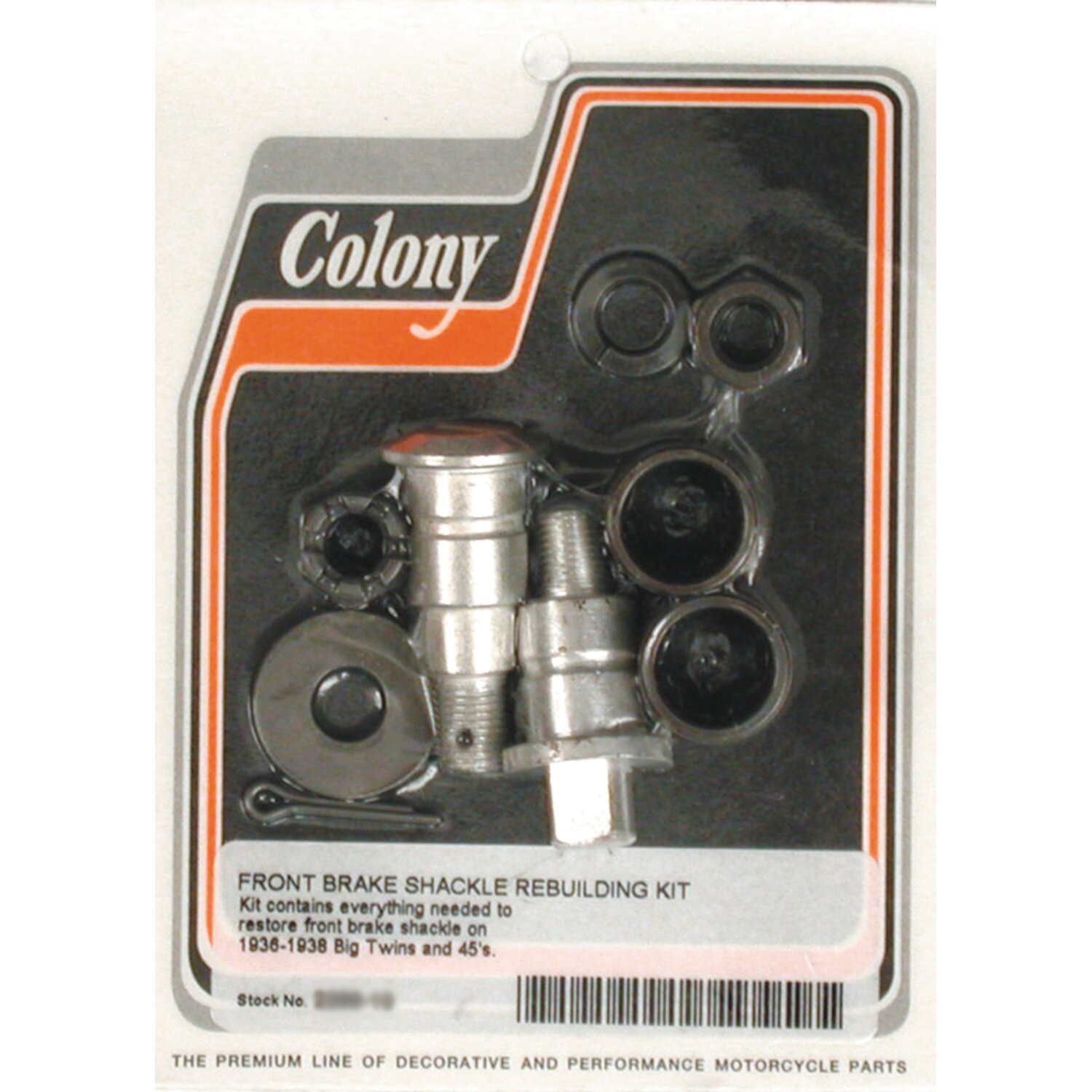 Colony, front brake shackle rebuild kit