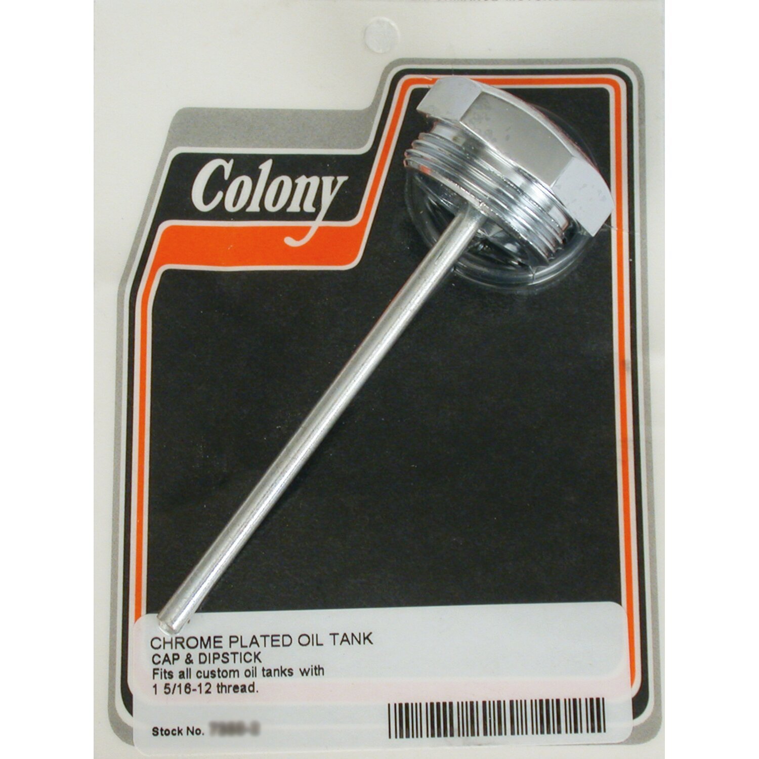 Colony, oil tank screw-in dipstick, Chrome