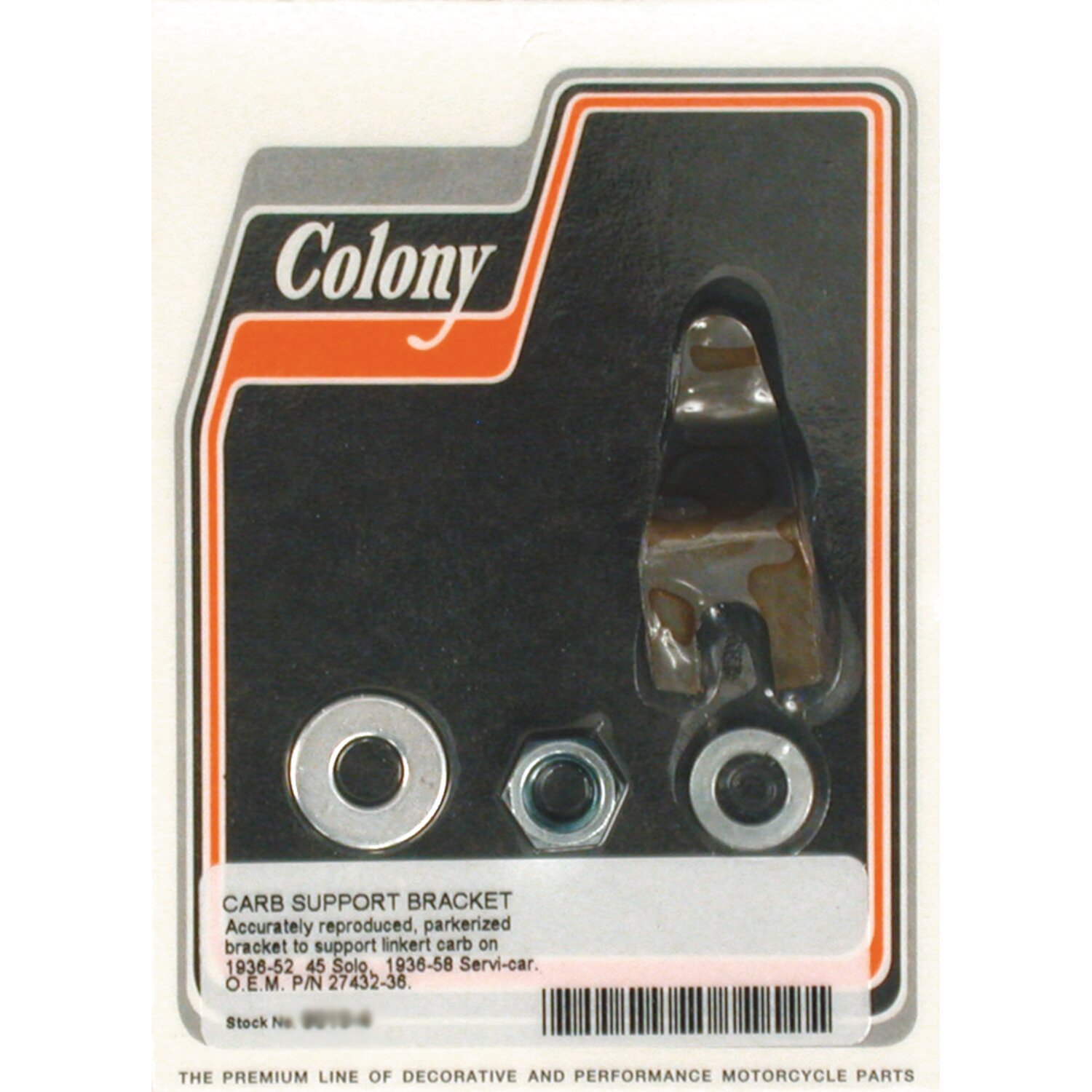 Colony, Linkert support bracket set, Black, Matte
