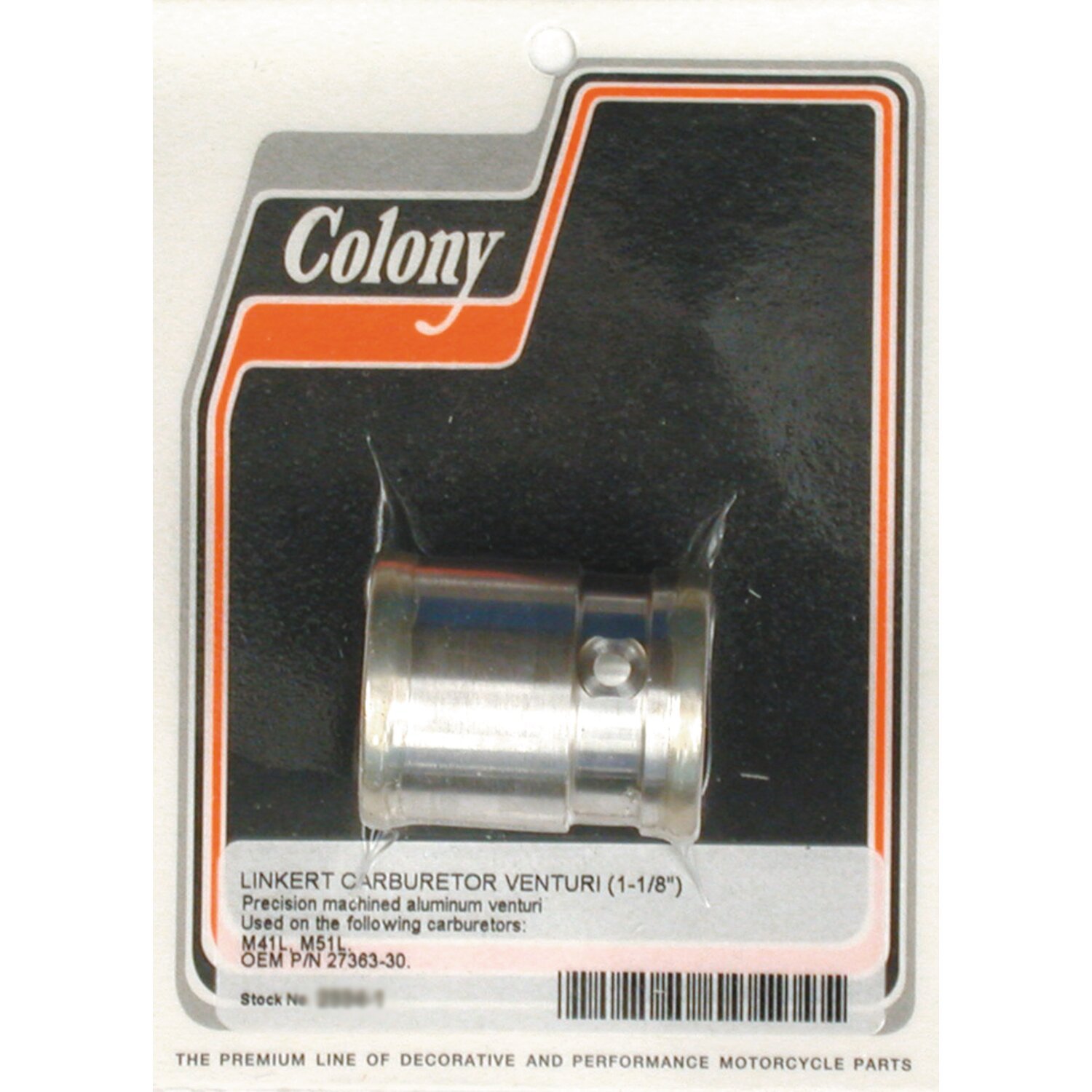 Colony, venturi for 1-1/2" Linkert carb