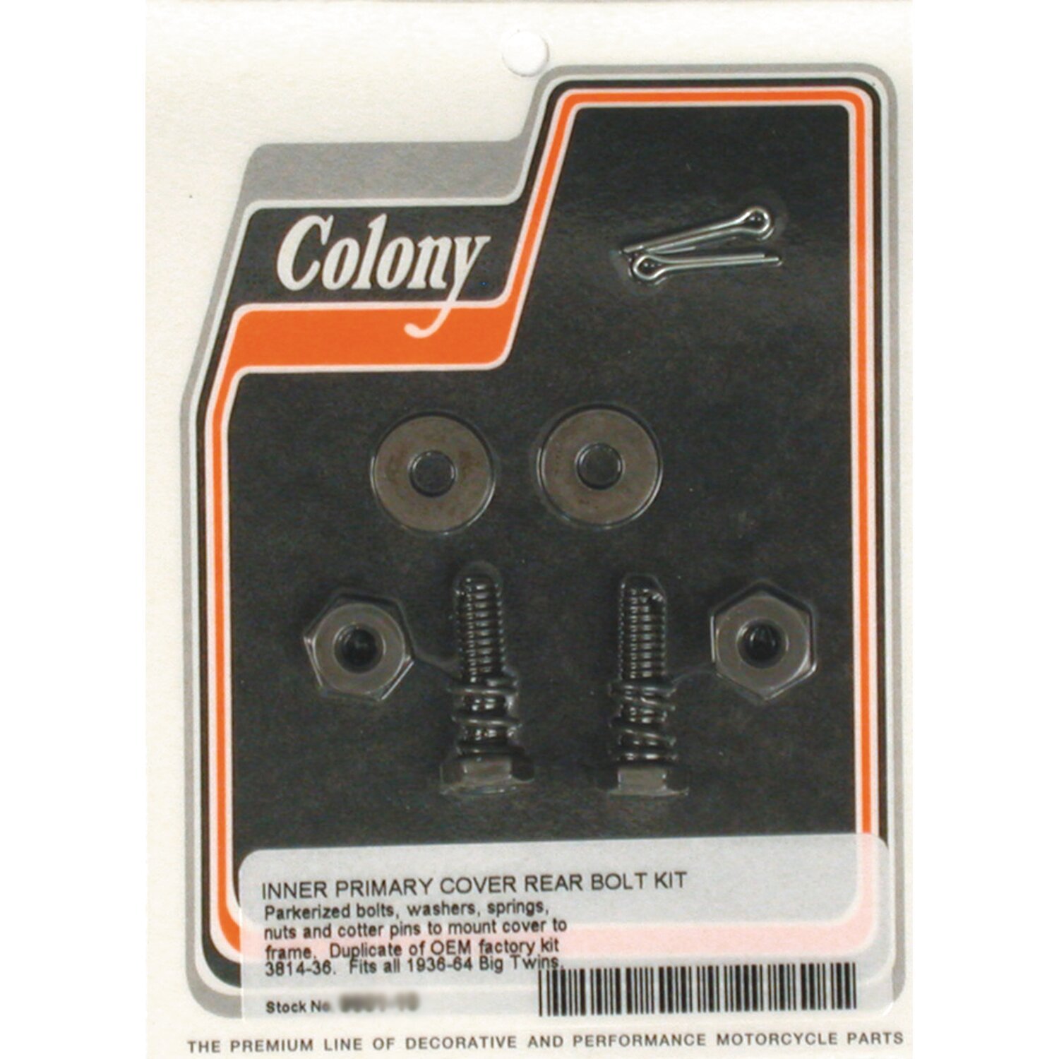 Colony inner prim. Cover rear mount kit, Matte