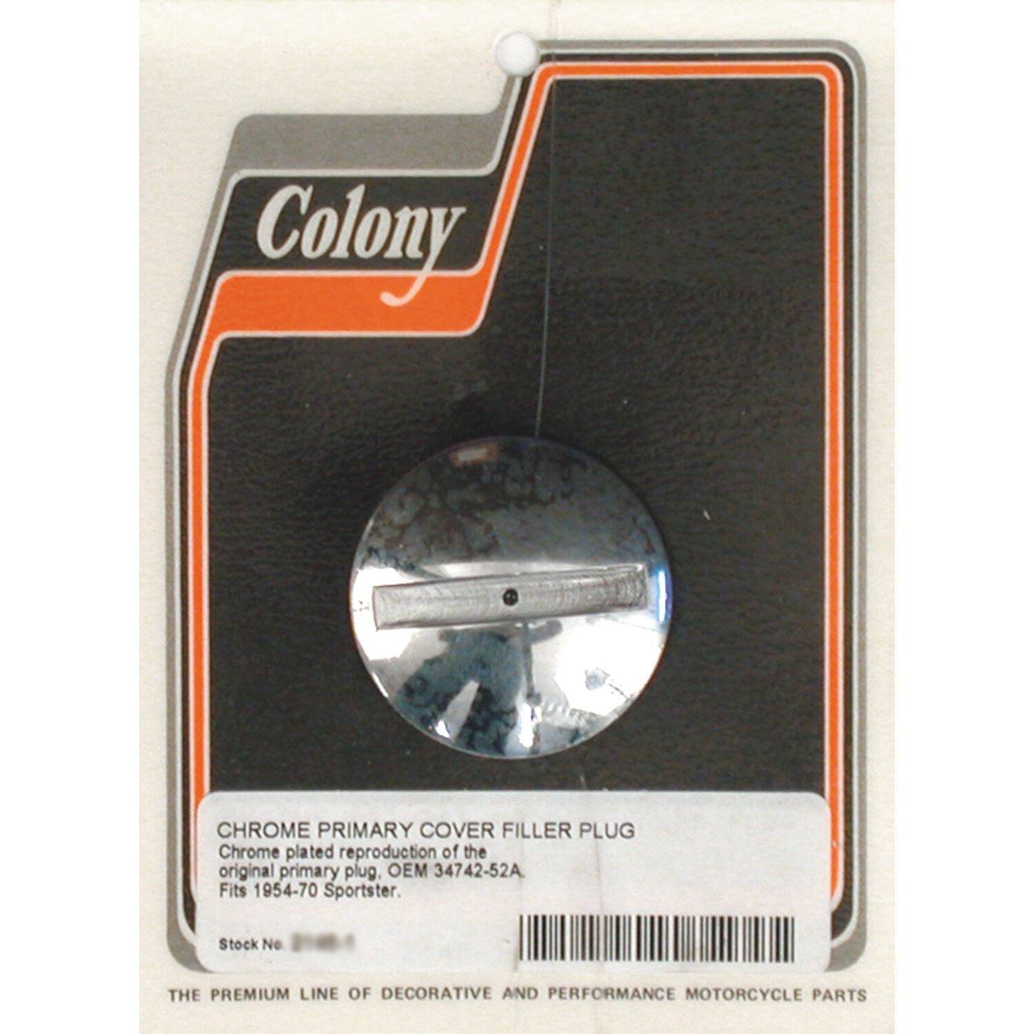 Colony XL prim. Case plug, Chrome
