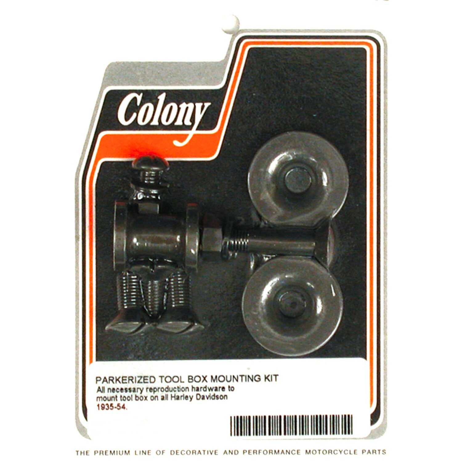 Colony, 35-54 tool box mount kit, Black