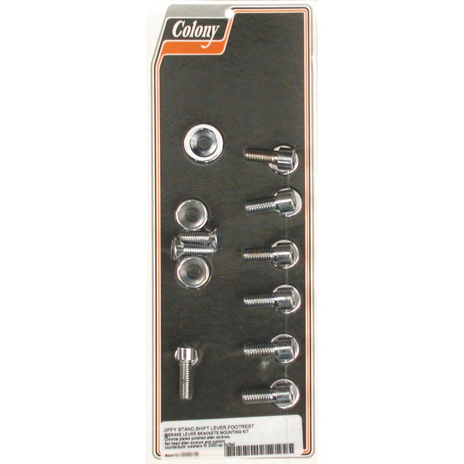 Colony, jiffy & foot control mount kit, Chrome