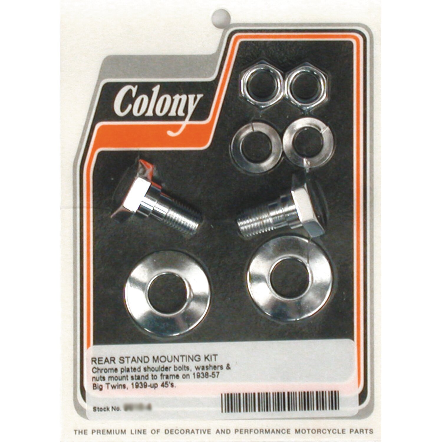 Colony, rear stand mount kit, Chrome