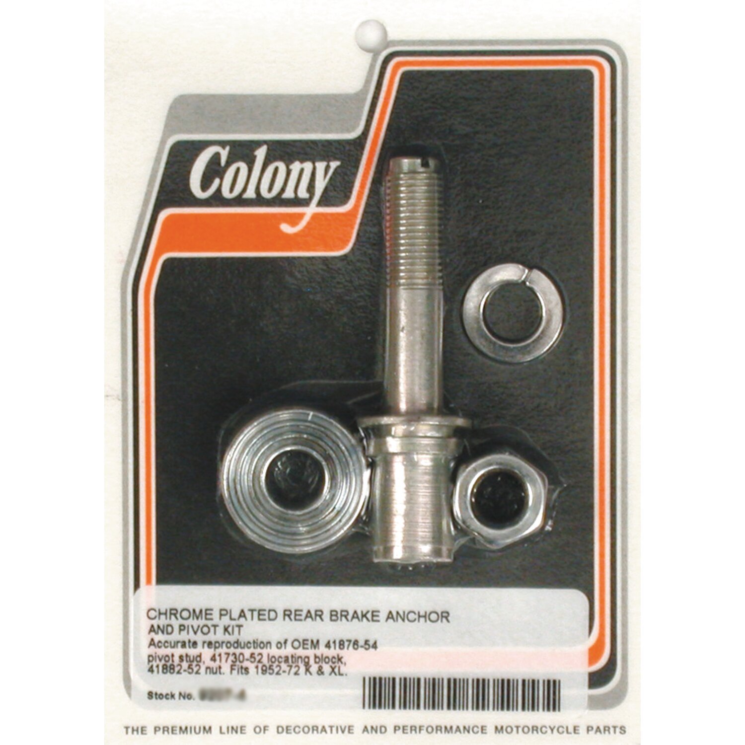 Colony brake anchor pivot bolt kit