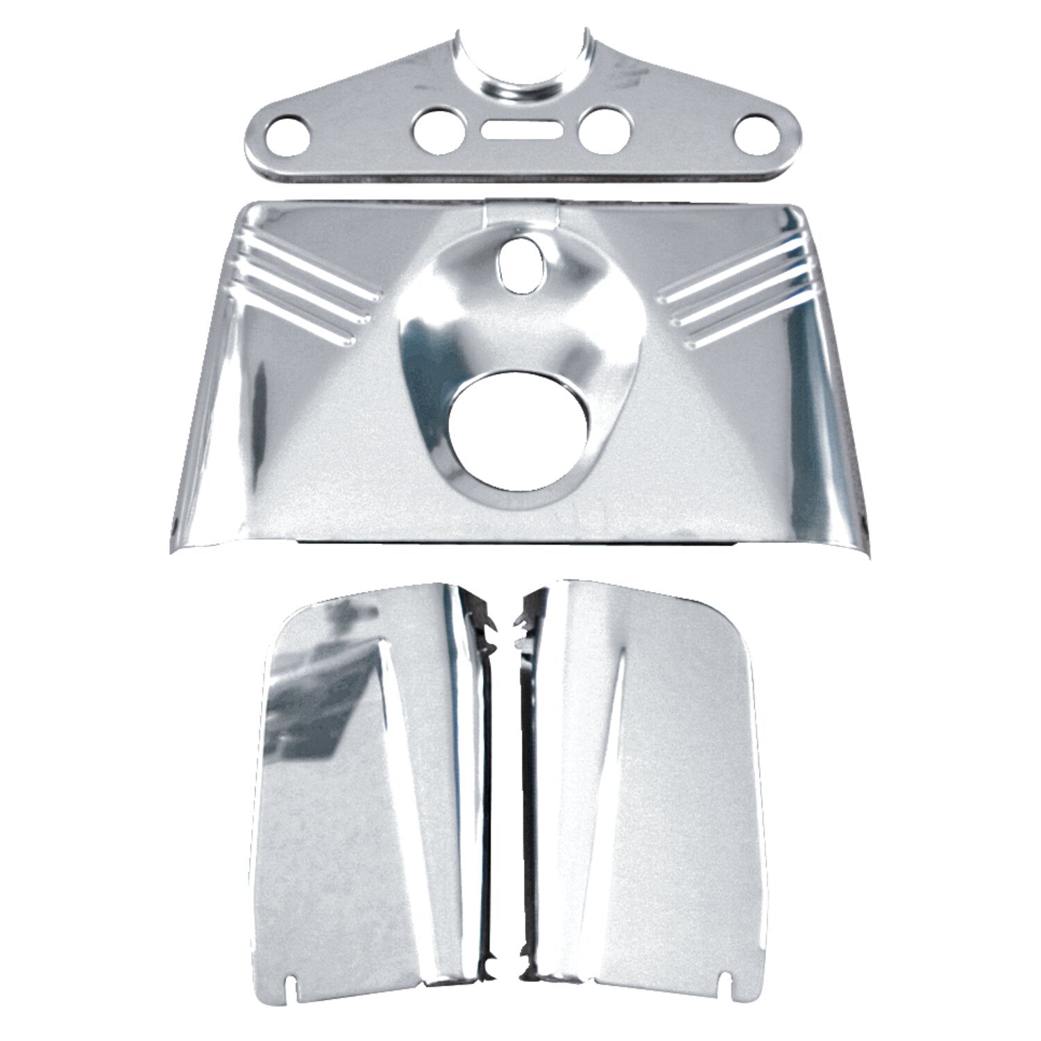 Front panel fork, Chrome