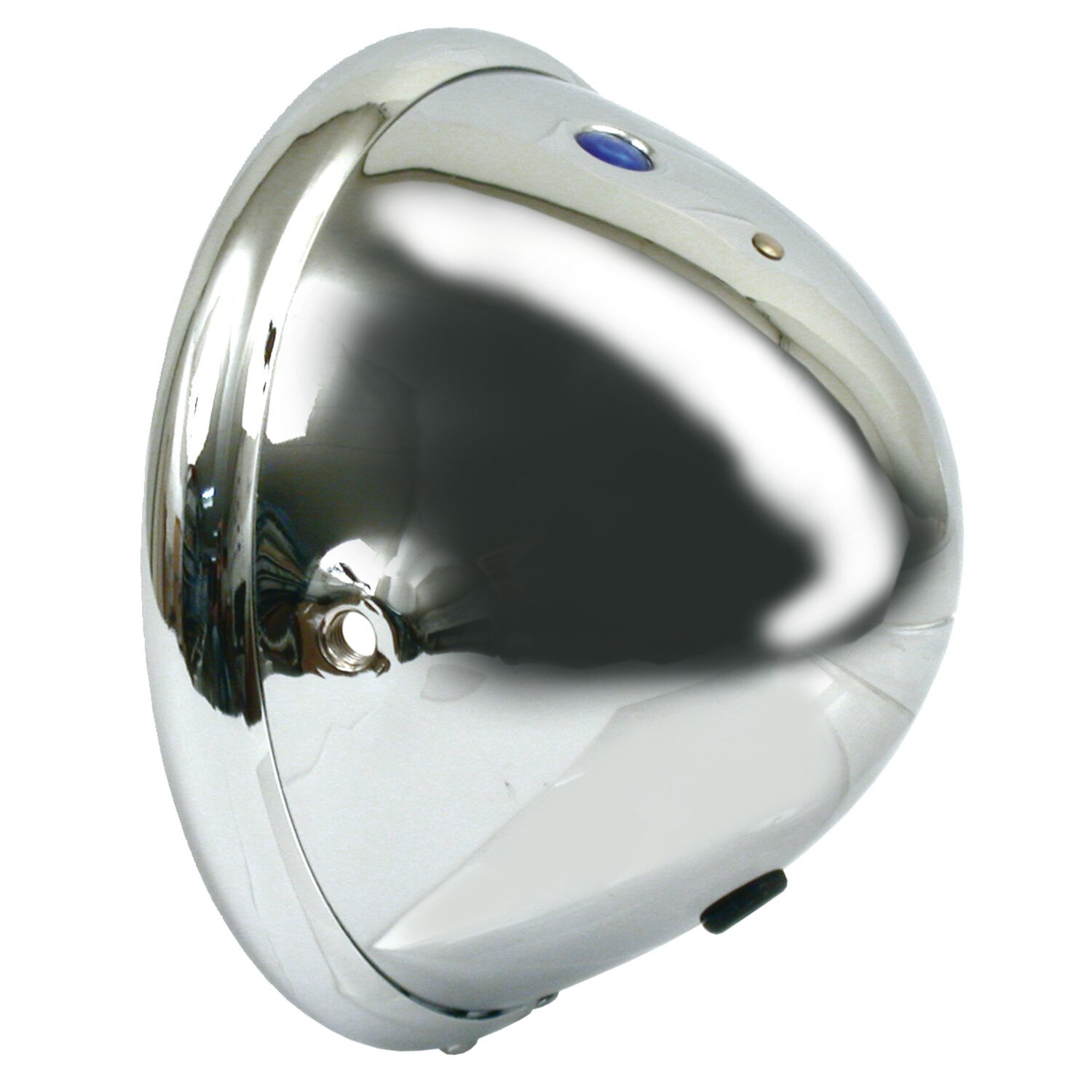 Bates style 5-3/4" head lamp, shell only, Chrome