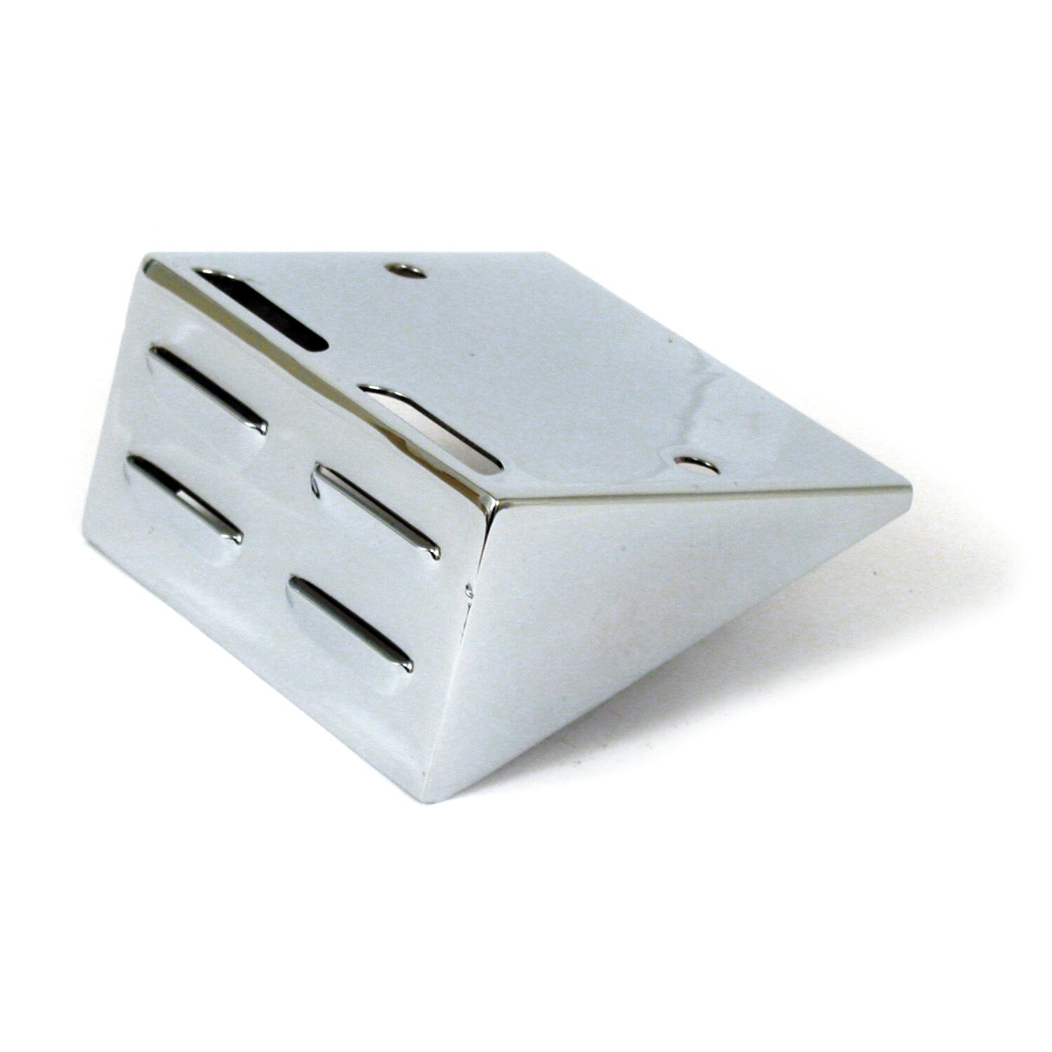 Softail voltage regulator/rectifier cover/visor, Silver, Chrome