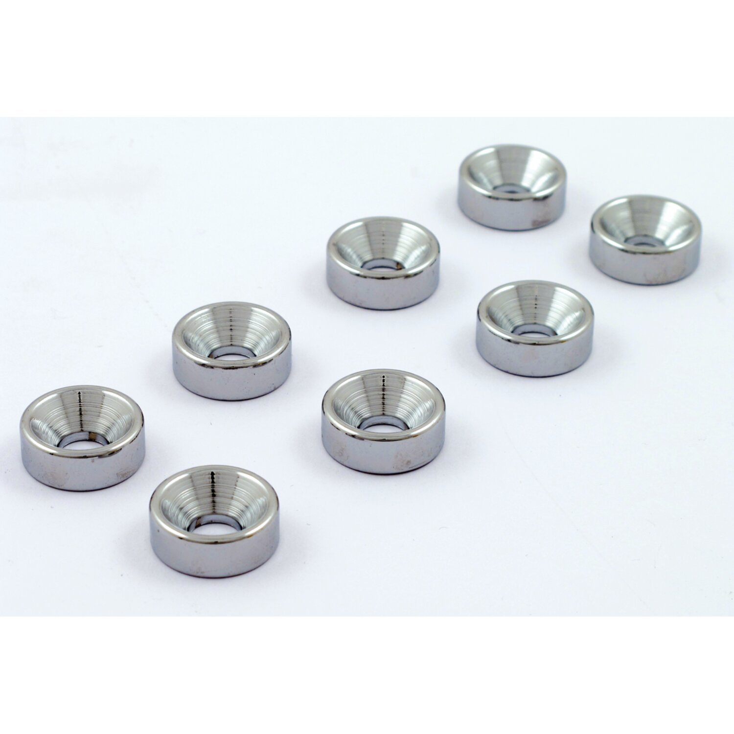 Colony countersunk flatwashers 5/16", Silver, Chrome