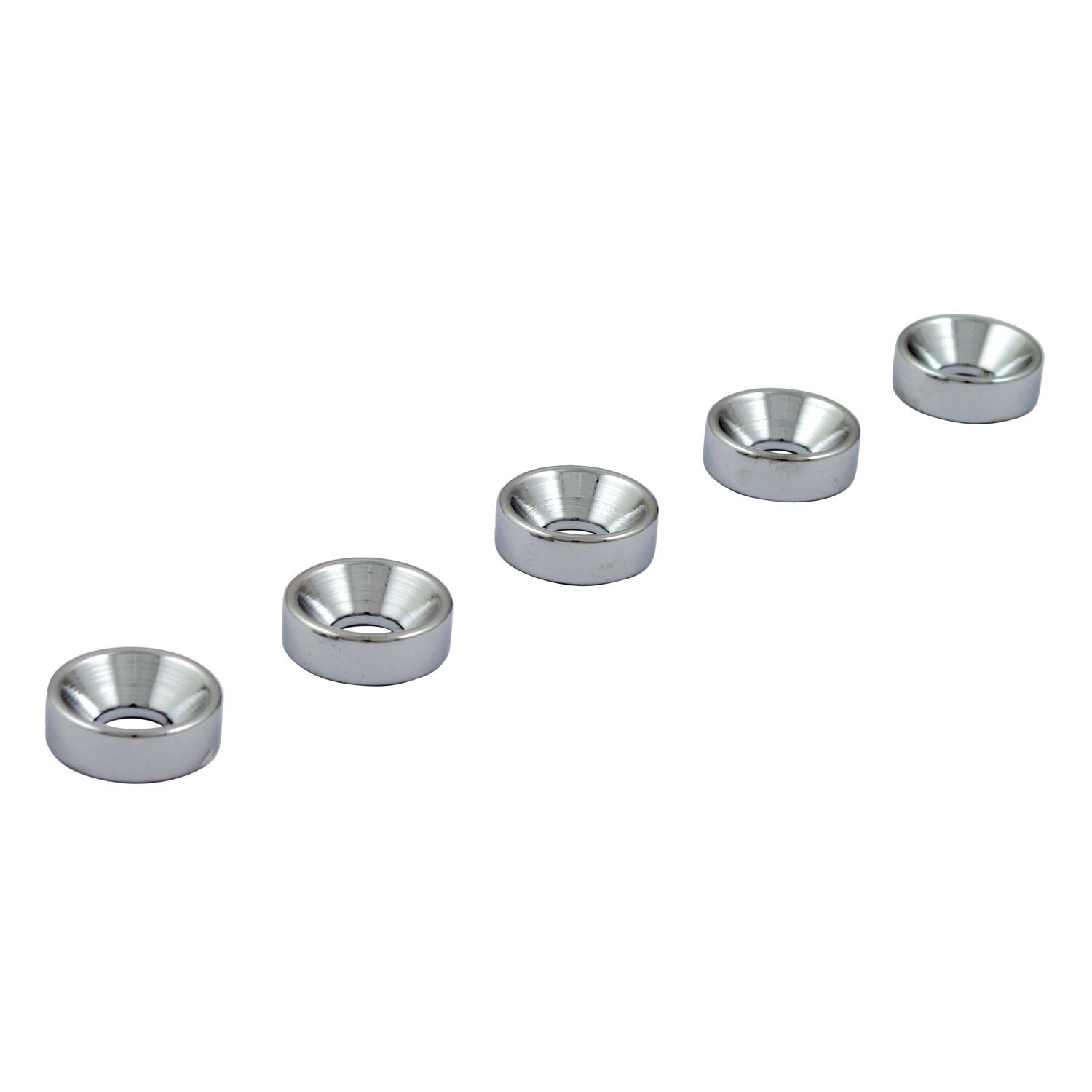 Colony countersunk flatwashers 7/16", Silver, Chrome