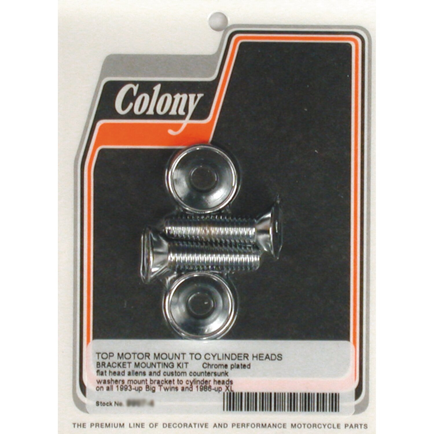 Colony, motor mount bolt kit, Chrome