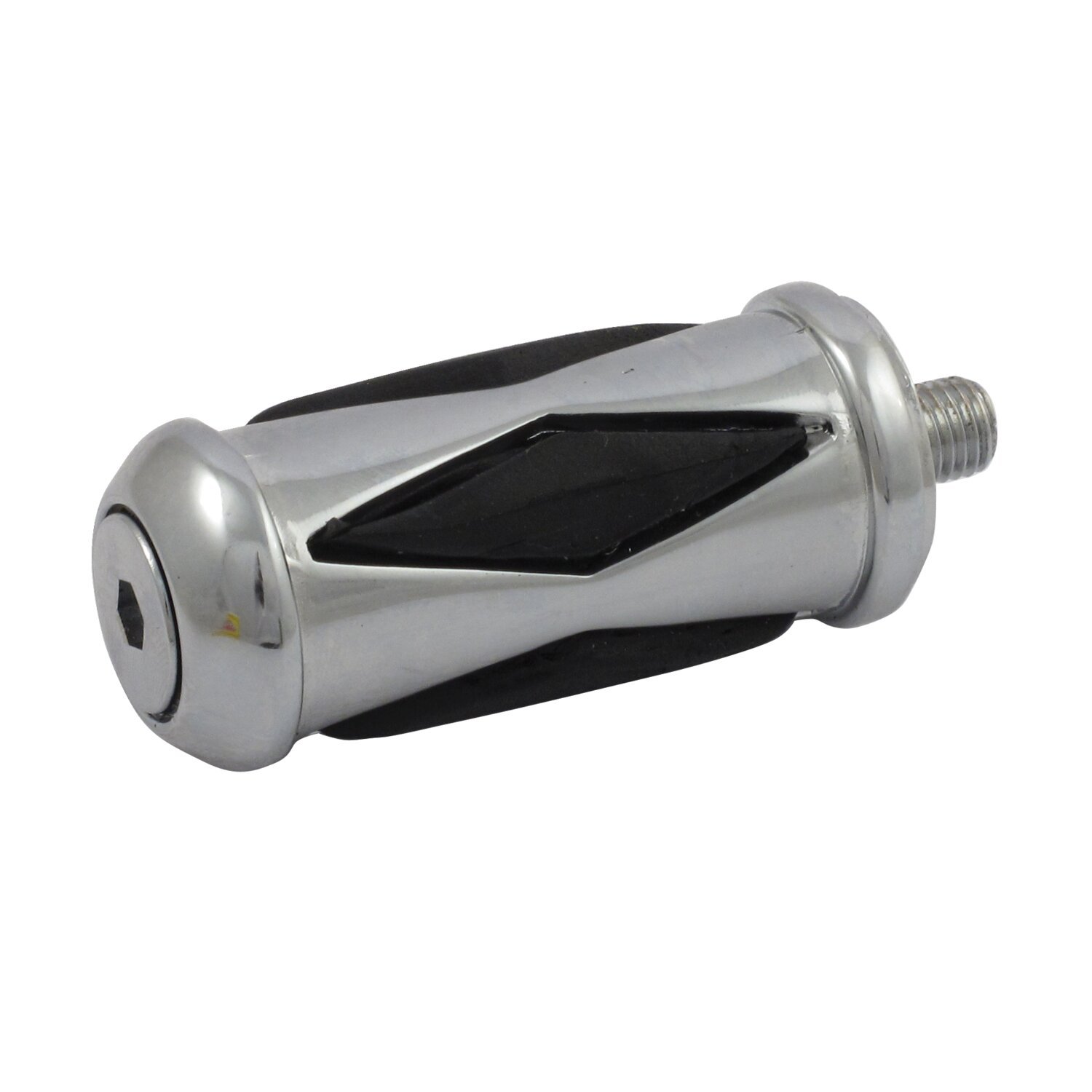 Diamond shift peg, Black, Chrome