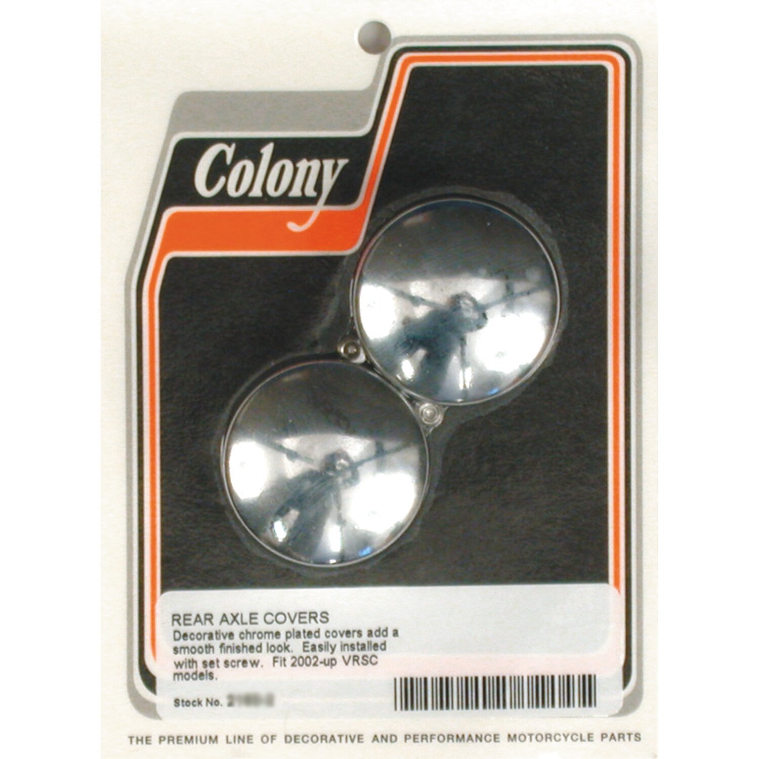 Colony V-Rod axle covers, Chrome