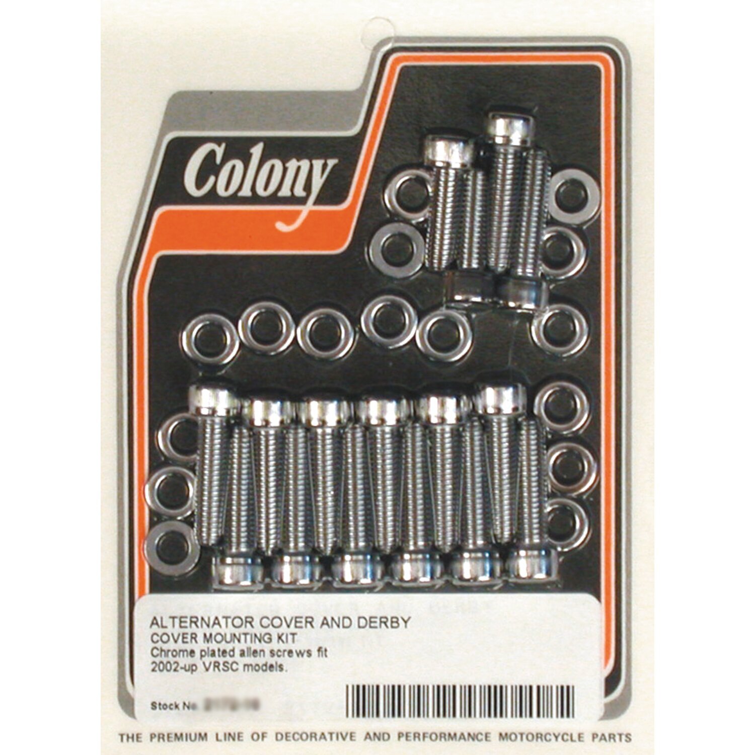 Colony alternator & derby cvr mount kit, Chrome