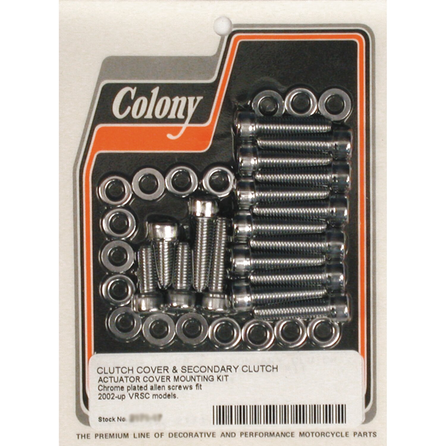 Colony clutch cover mount kit, Chrome