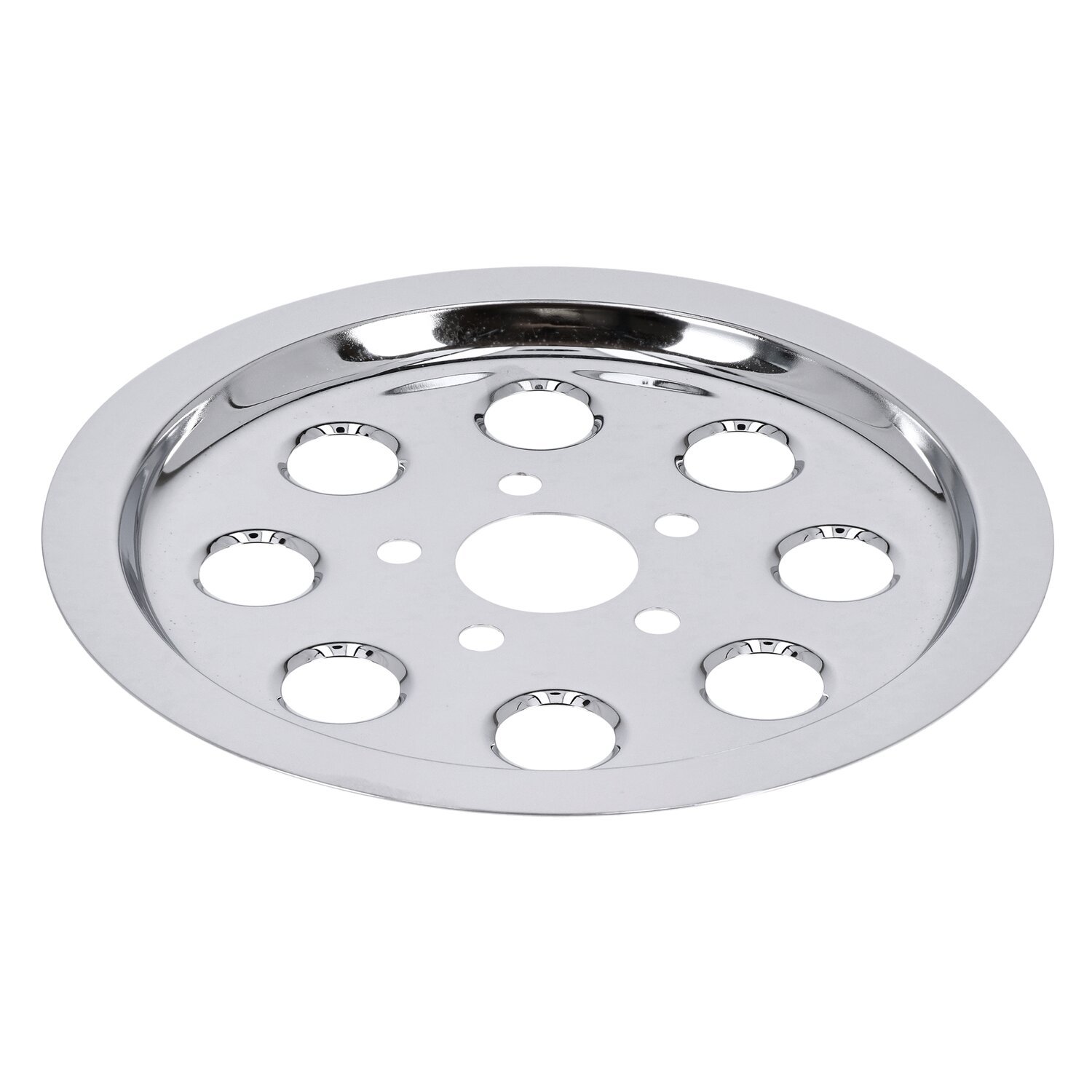 Pulley cover, holes (61t, Chrome