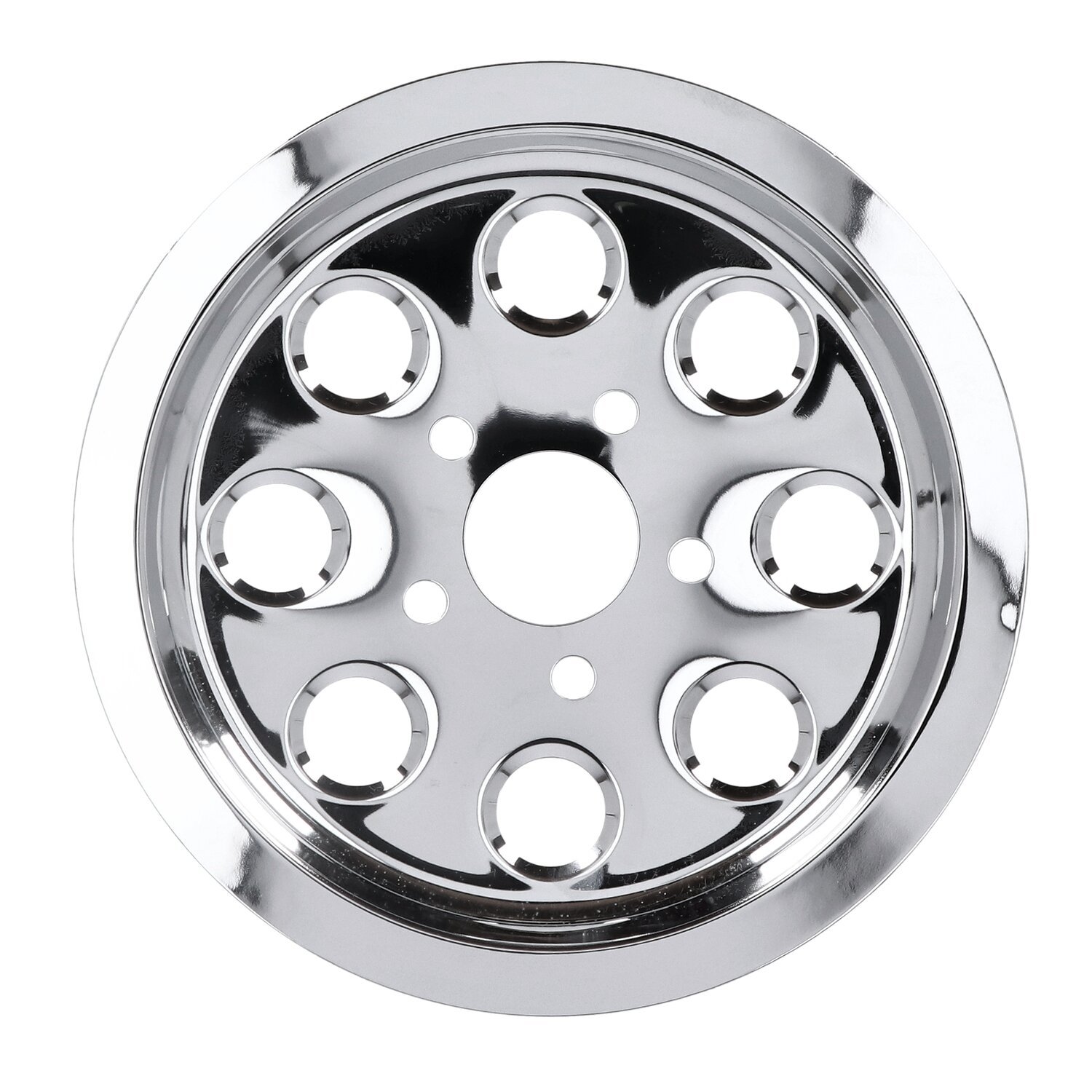 Pulley cover, holes (61t, Chrome