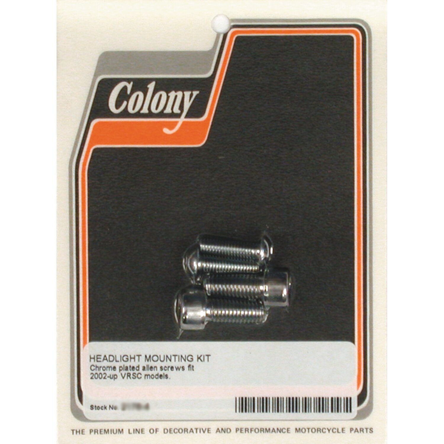 Colony headlamp mount kit, Chrome