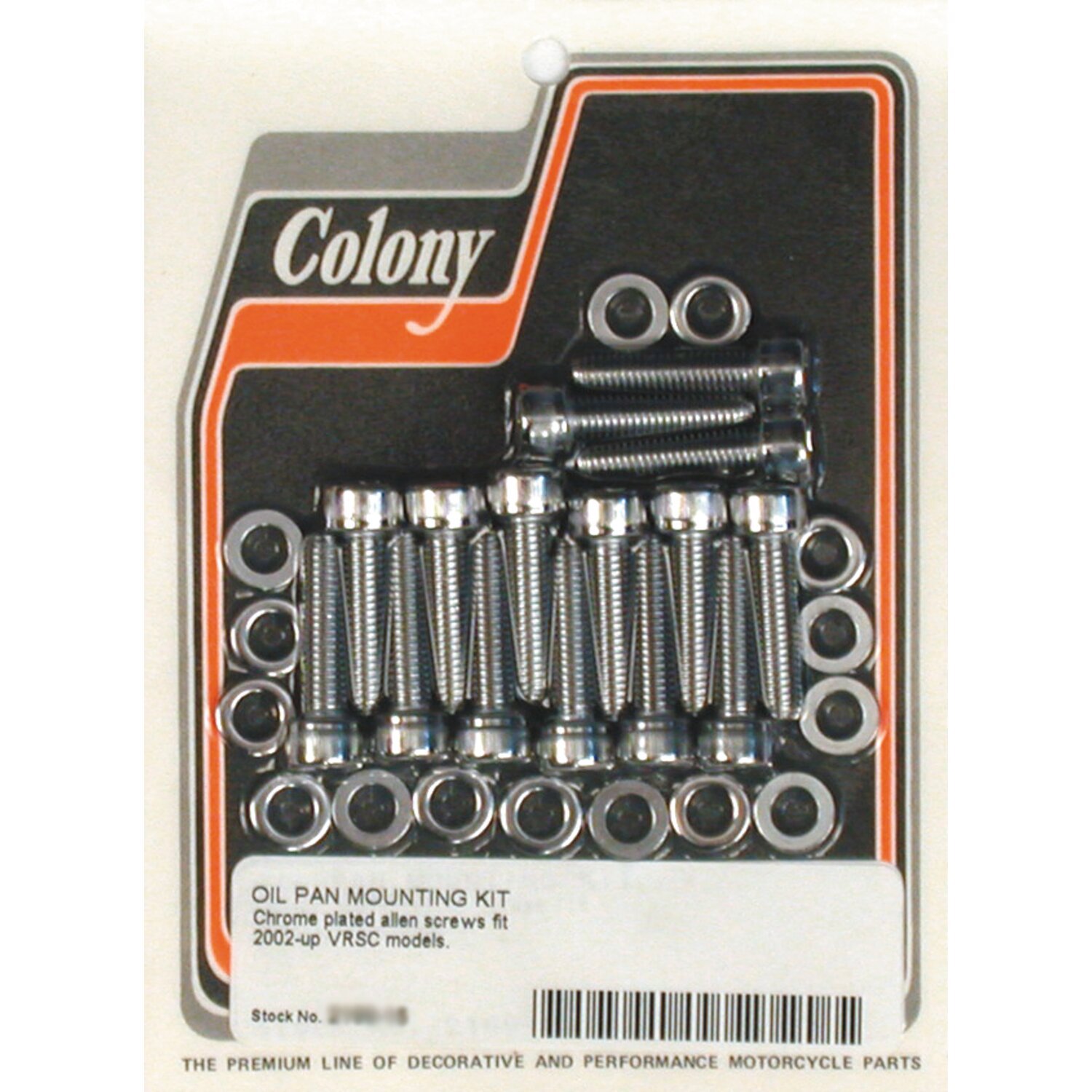 Colony oil pan mount kit, Chrome