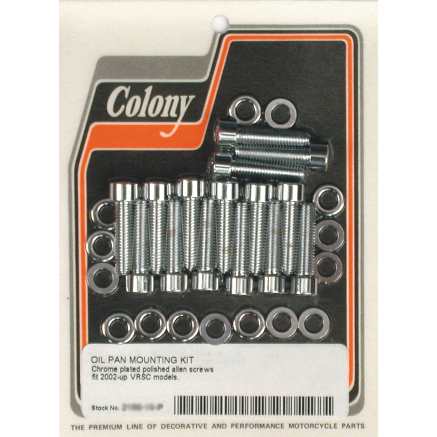 Colony oil pan mount kit, Chrome