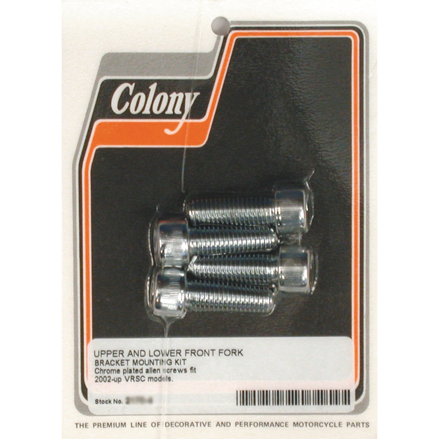 Colony, front fork bracket mount kit, Chrome
