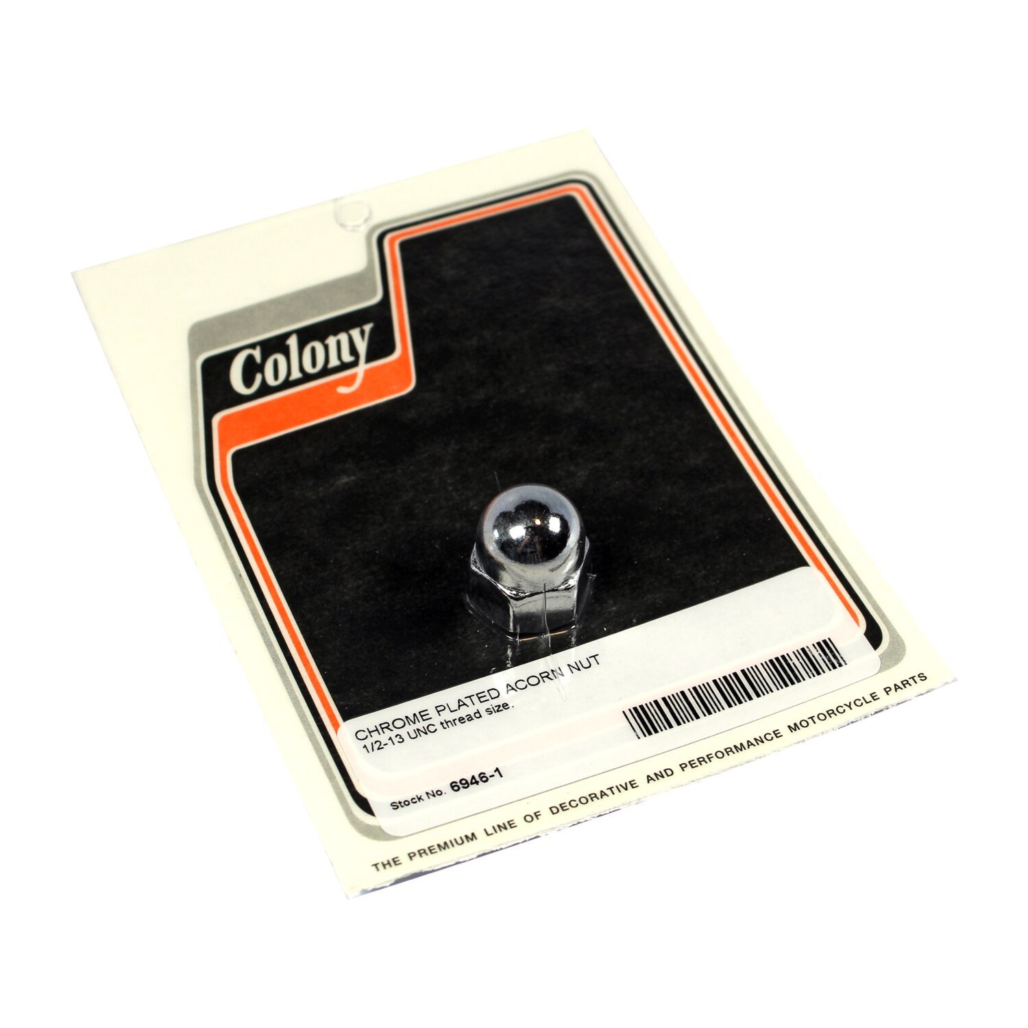 Colony acorn nuts, Chrome