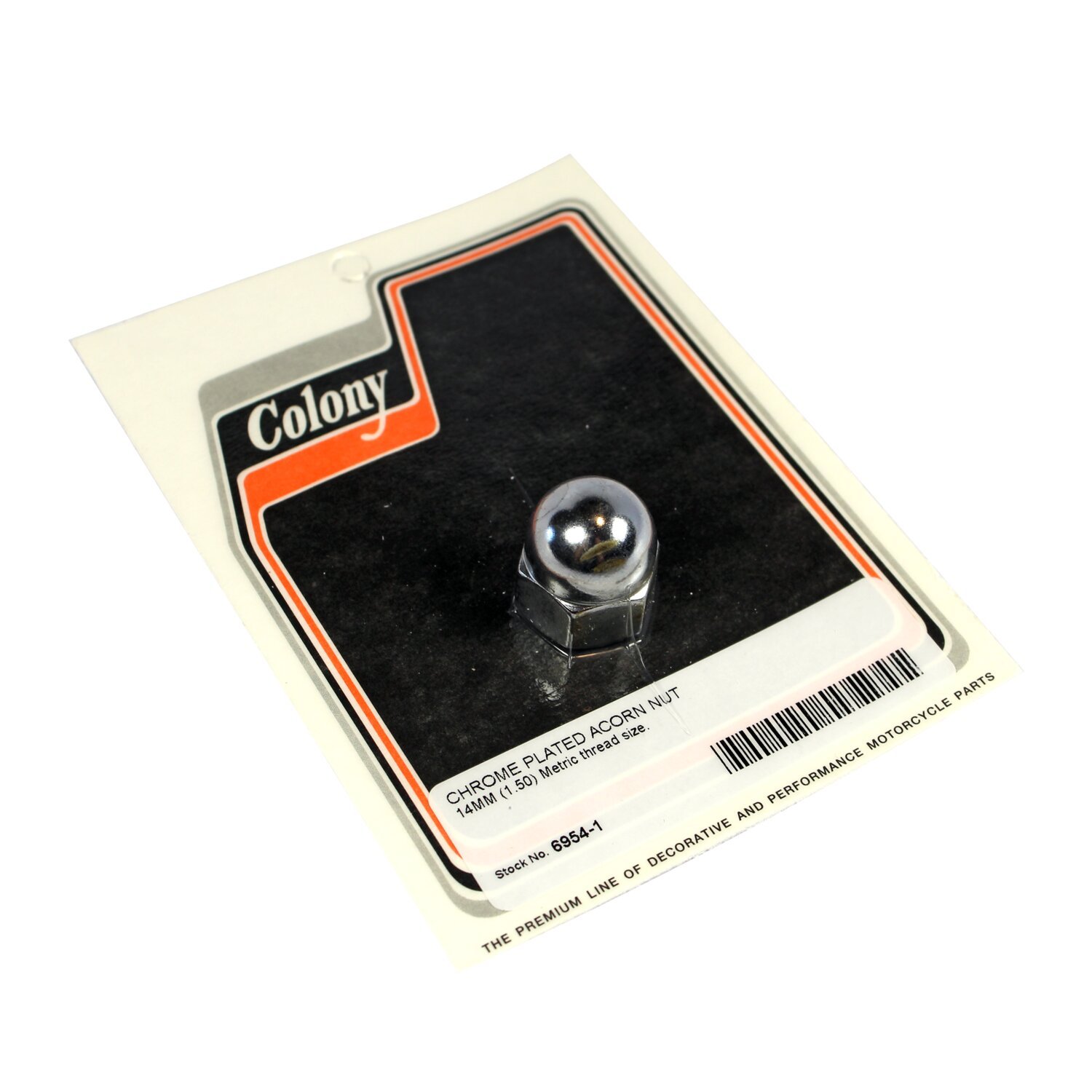 Colony acorn nuts, Chrome