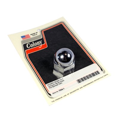 Chrome. Flat bottom. 7/8"-24 threaded.