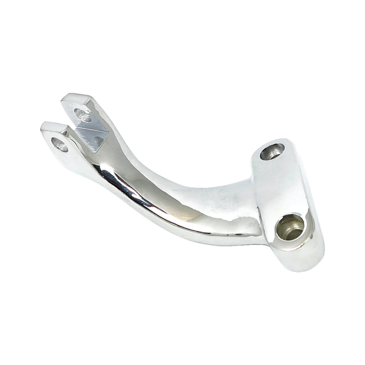 XL Sportster rider foot peg bracket, left, Chrome