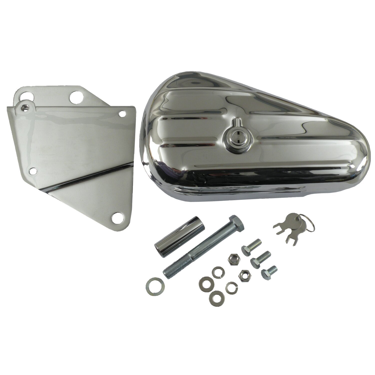 Softail ribbed tool box kit, left side
