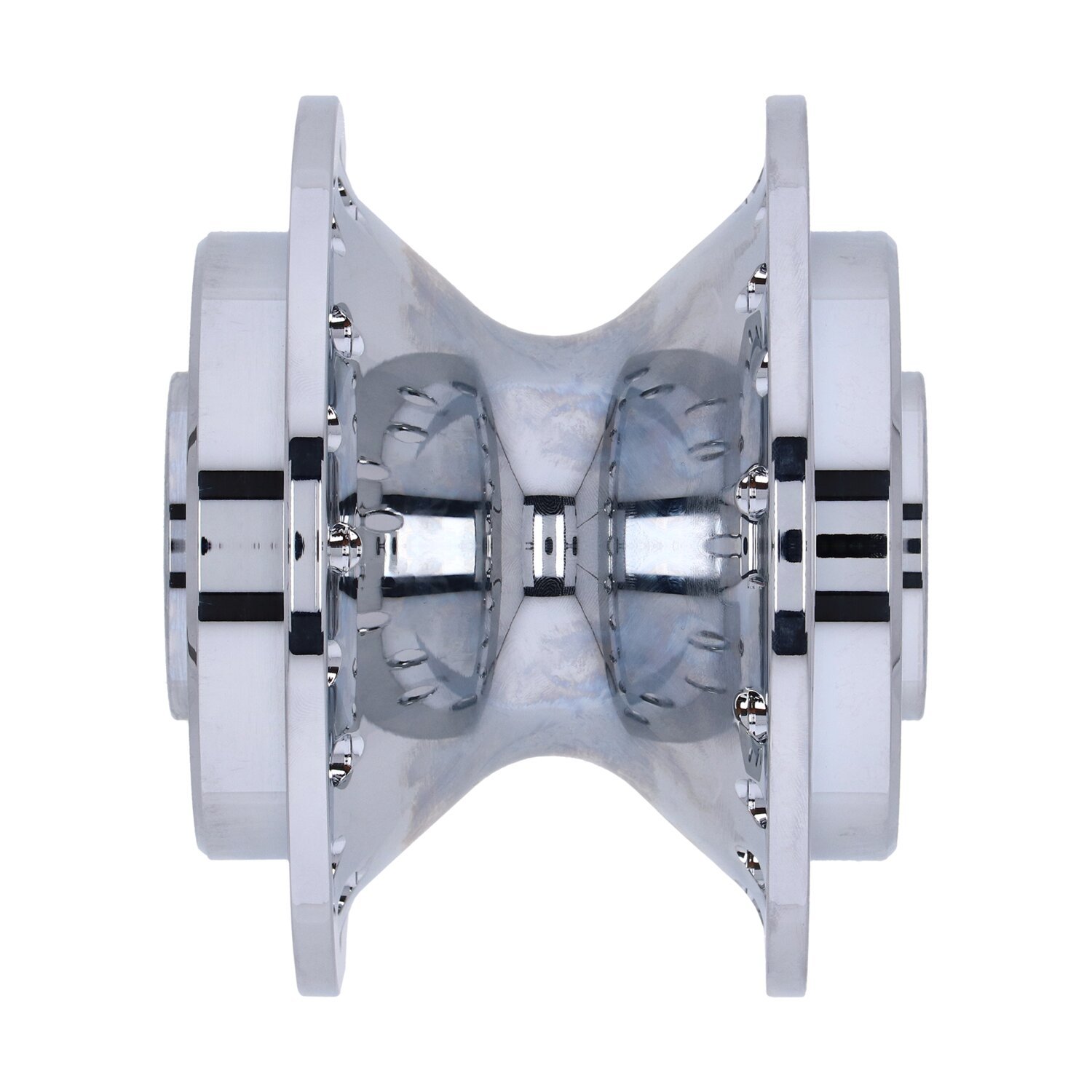 Front wheel hub, single disc, Chrome
