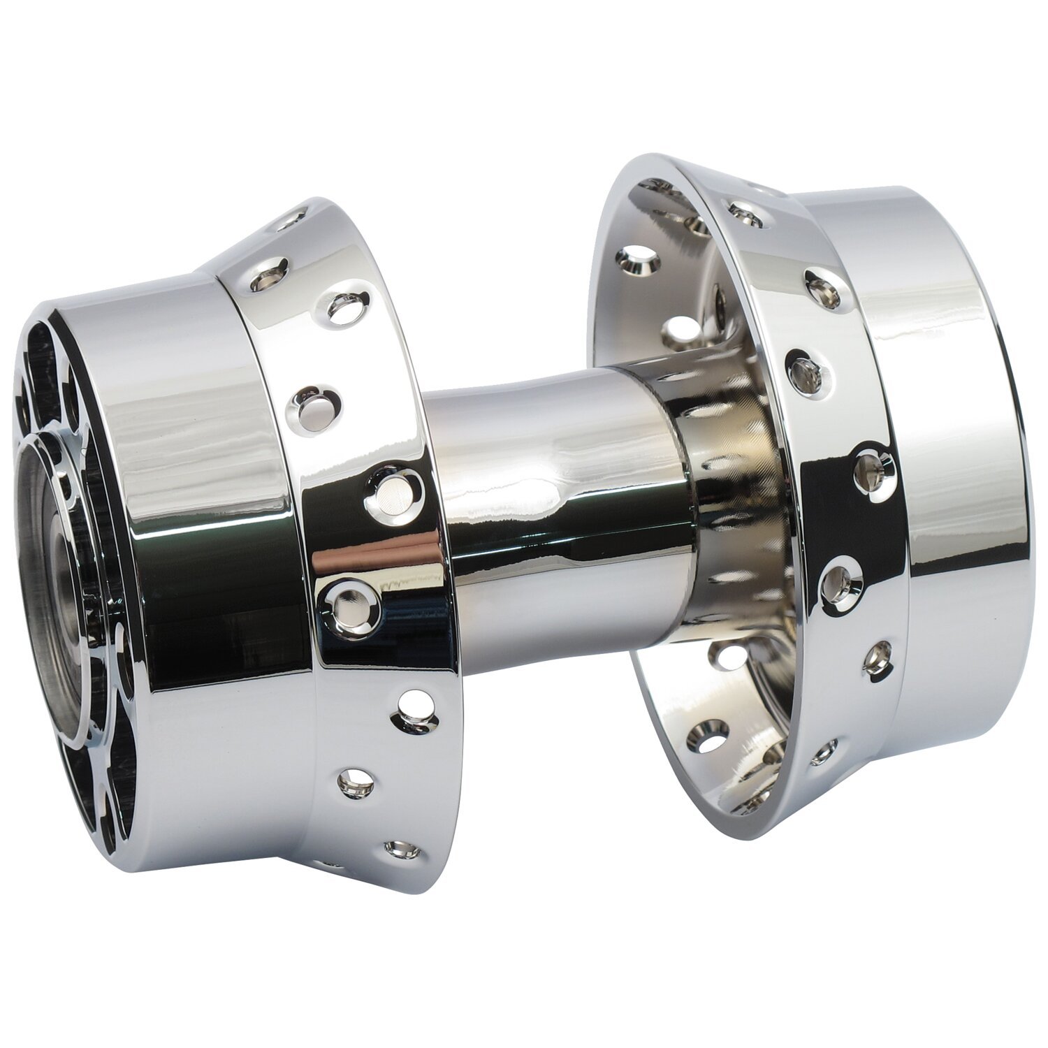 Rear wheel hub, Chrome