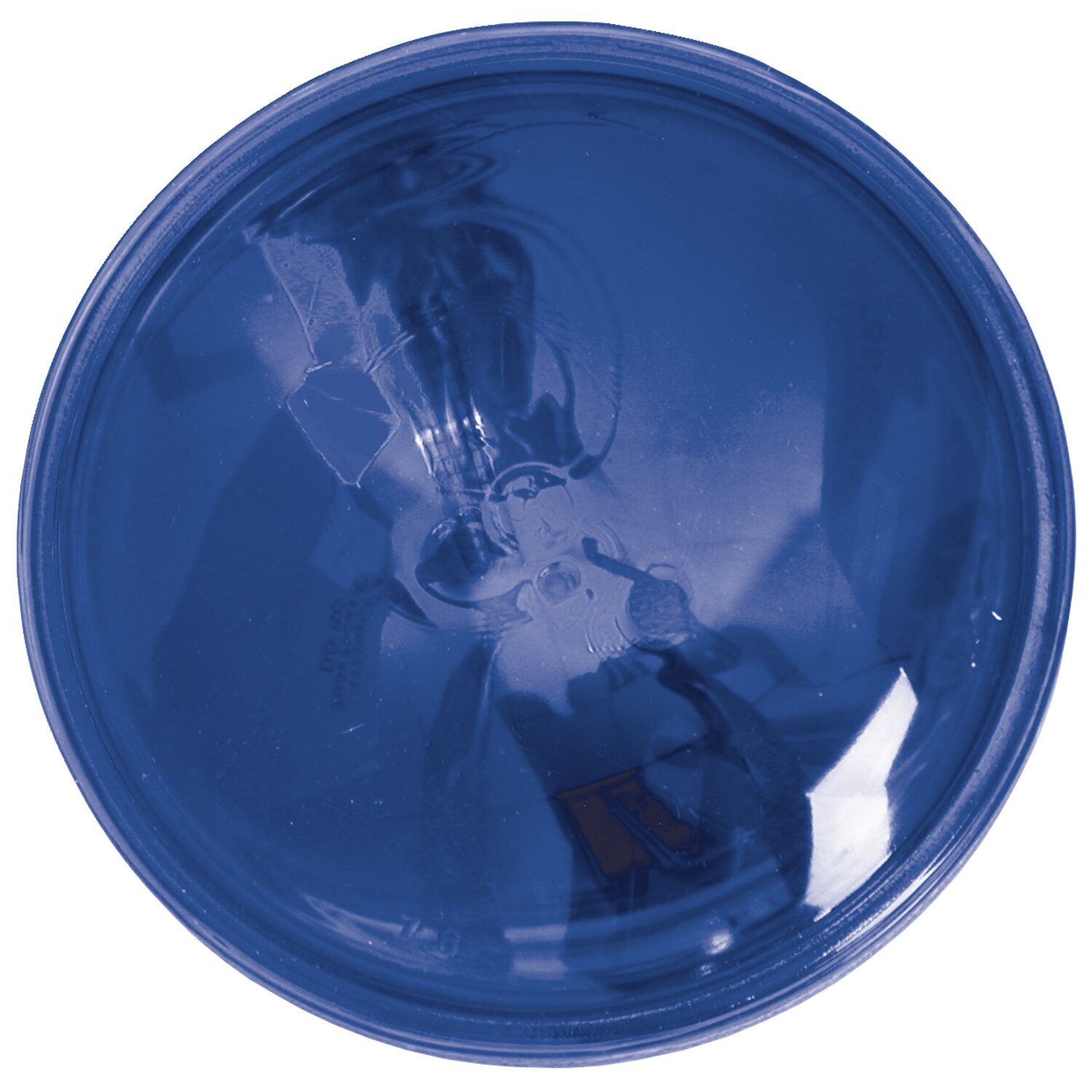 4-1/2" 30w 12v sealed beam unit. Clear blue lens