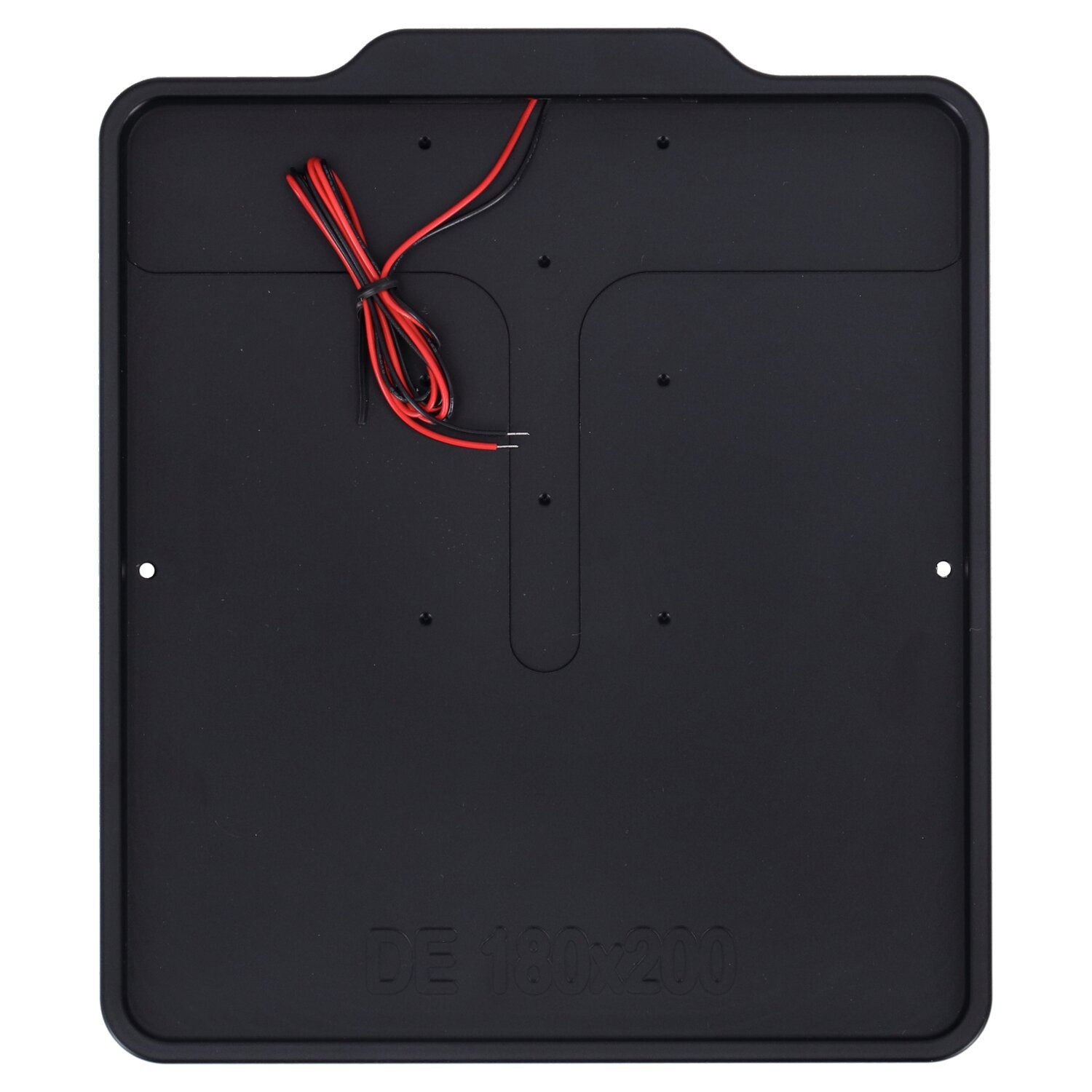 DMP, license plate frame with light 5.0 DE, Black, Matte