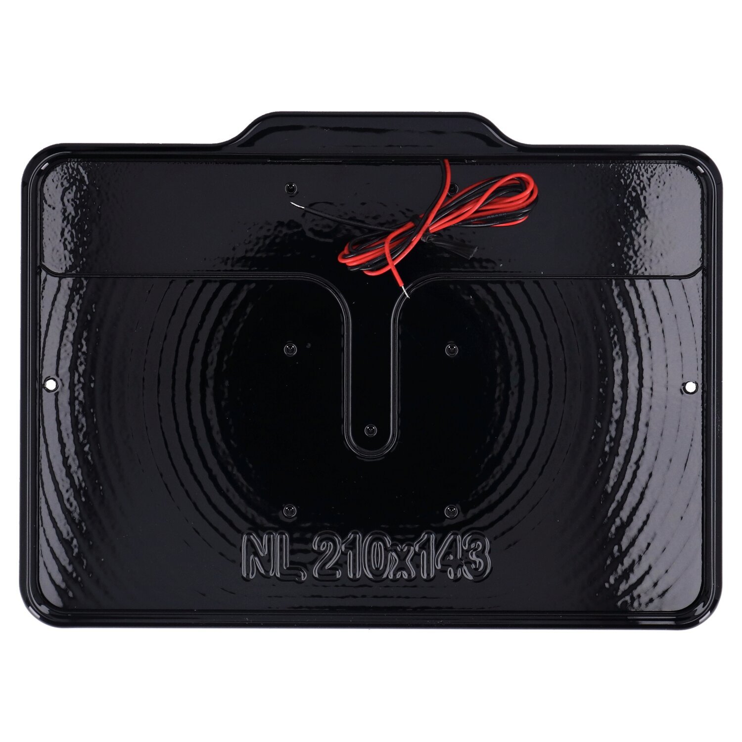 DMP, license plate frame with light 5.0 NL BE, Black, Gloss
