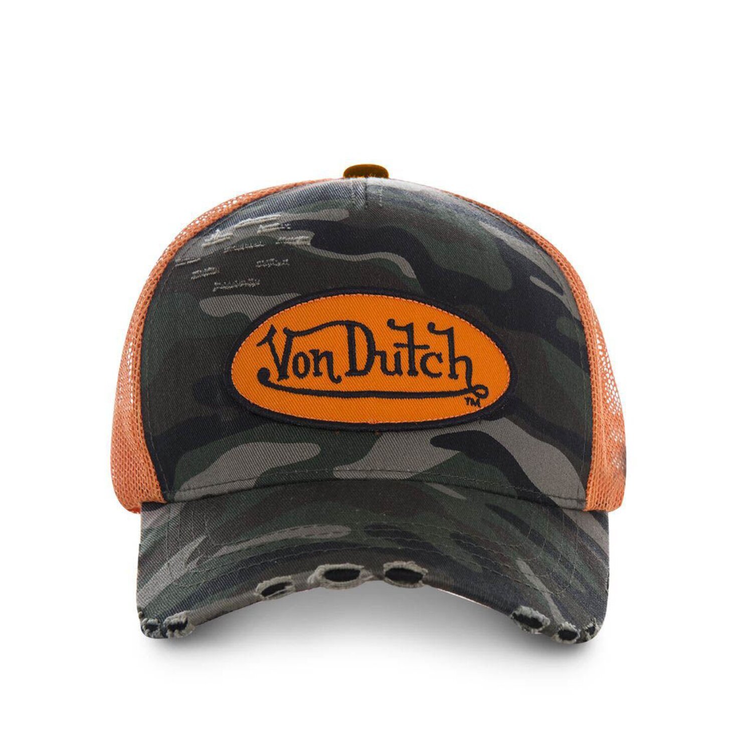 Von Dutch Heritage cap camou orange patch/net