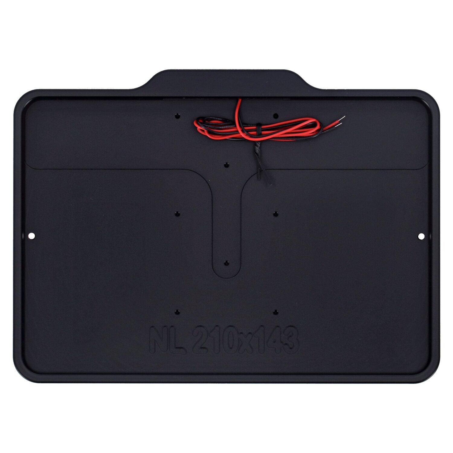 DMP, license plate frame with light 5.0 NL BE, Black, Matte