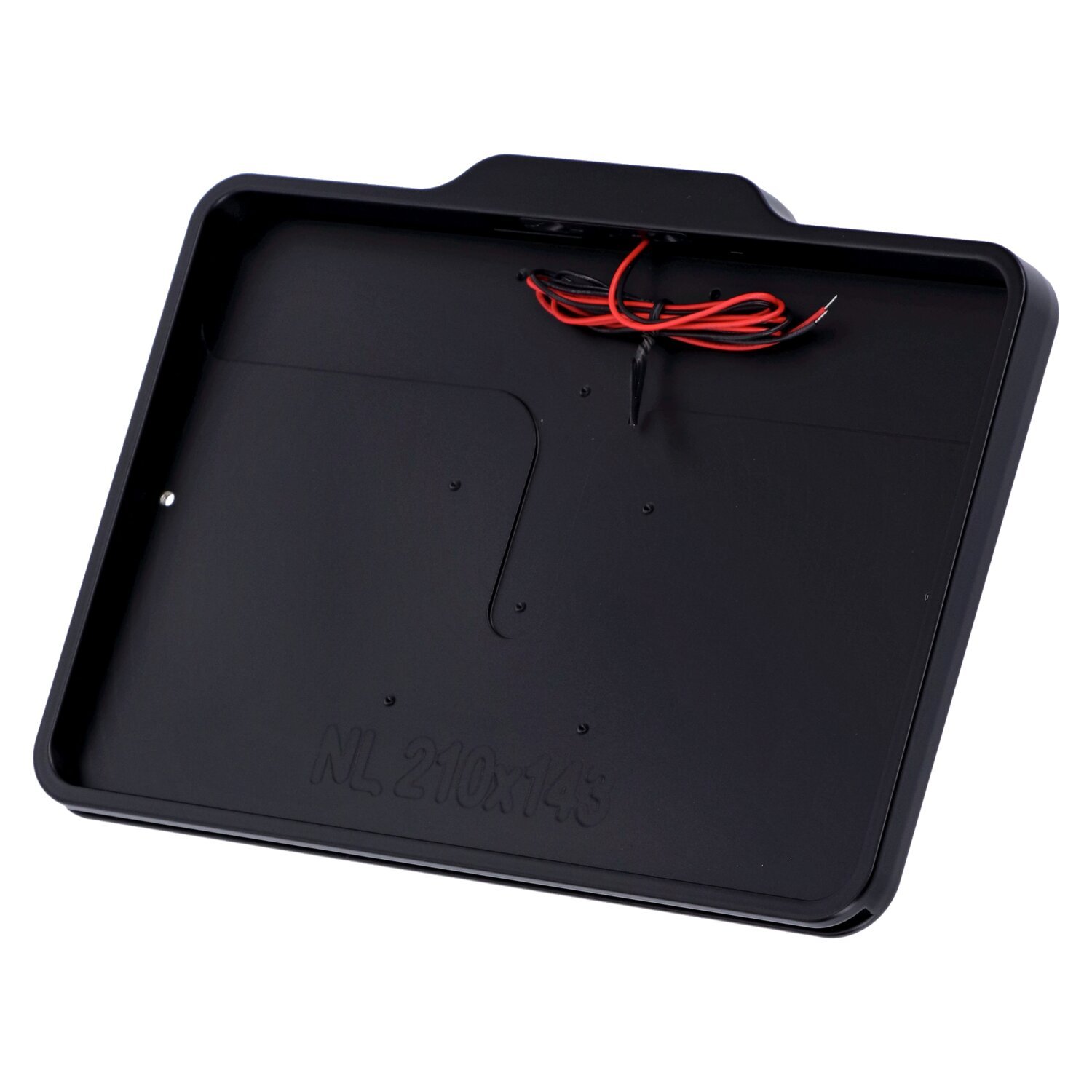 DMP, license plate frame with light 5.0 NL BE, Black, Matte