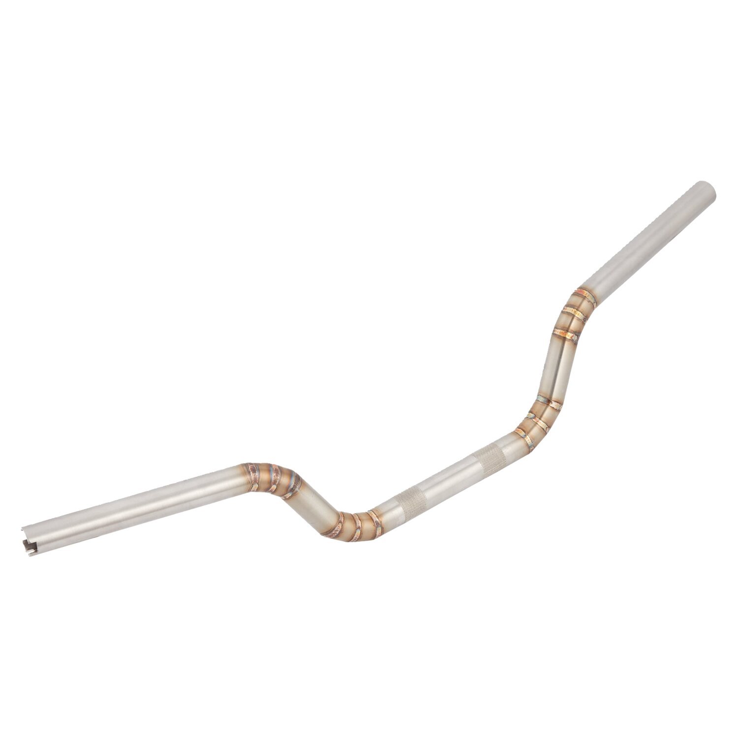 Arlen Ness, MX Moto handlebar. Welded Stainless, Unpainted, Raw