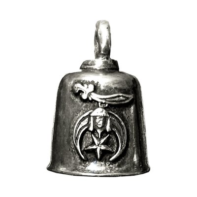 Legend has it that a small bell attached to your motorcycle, close to the ground, catches the Evil Road Spirits. The Little Gremlins live on your motorcycle causing all kinds of mechanical problems. The cavity of the bell attracts these Evil Spirits, but the constant ringing drives them insane and they lose their grip and fall to the ground. (Have you ever wondered where pot holes come from?) Choose your favorite one and scare off the little gremlins or give it to a rider as a gift and you double the protection. Comes with a story card, key ring, and zip tie to connect it to your bike.