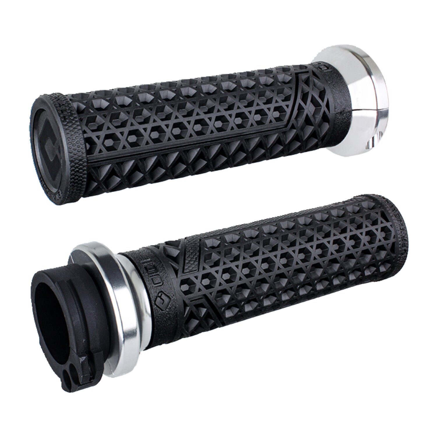 ODI, V-twin lock-on grips vans signature, cable, Silver, Chrome