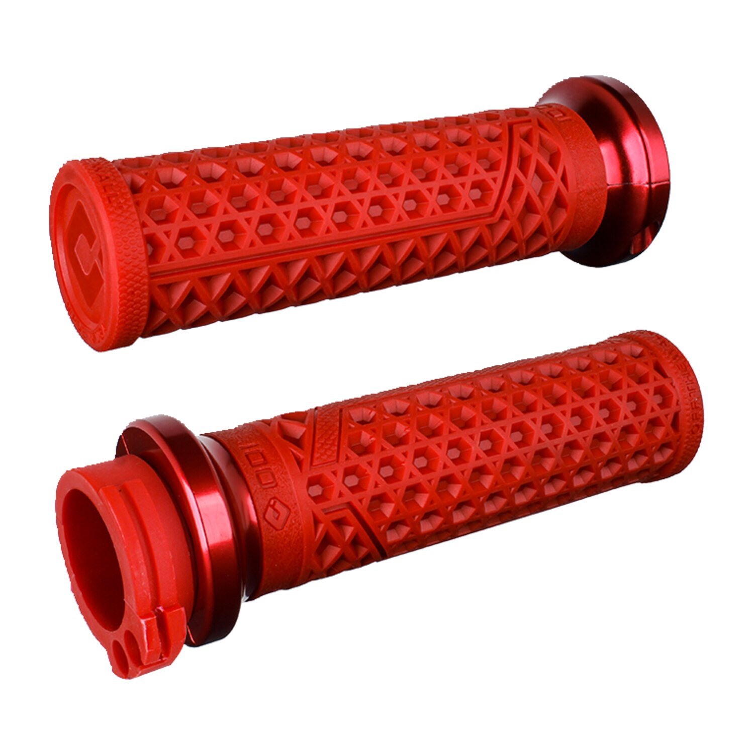ODI, V-twin lock-on grips vans signature, cable, dark Red, Red, Gloss