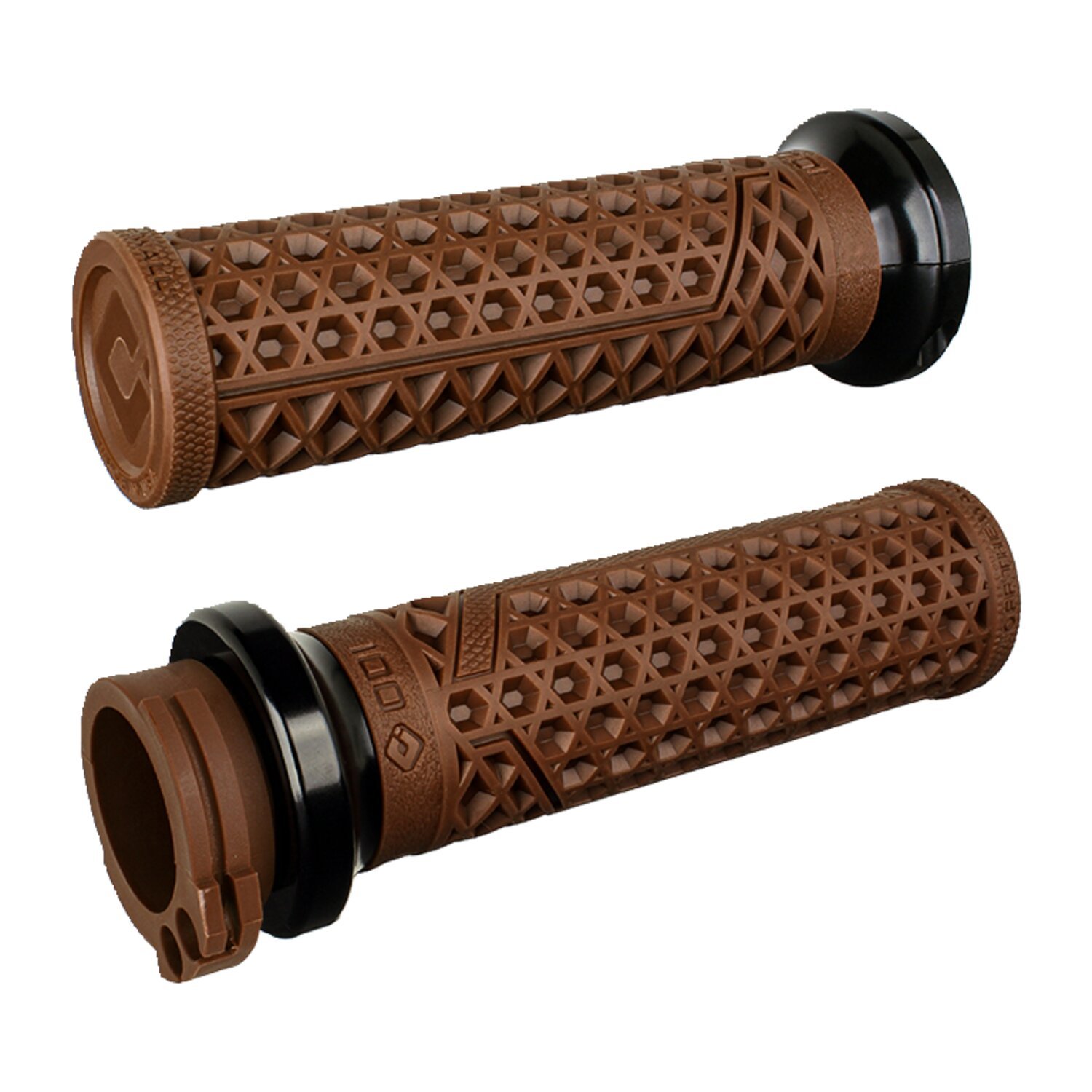 ODI, V-twin lock-on grips vans signature, cable, Brown, Satin