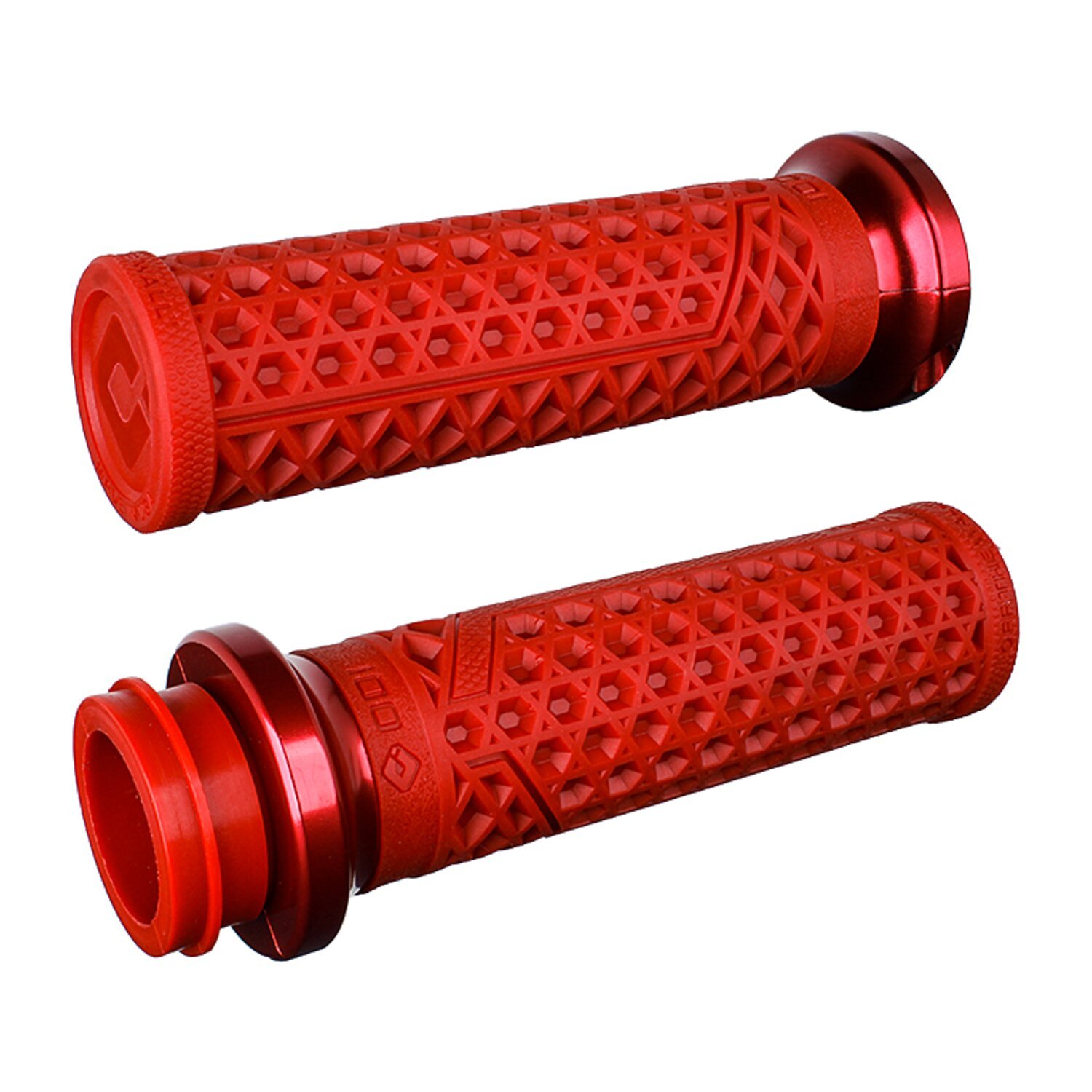 ODI, V-twin lock-on grips vans signature, tbw, dark Red, Red, Gloss
